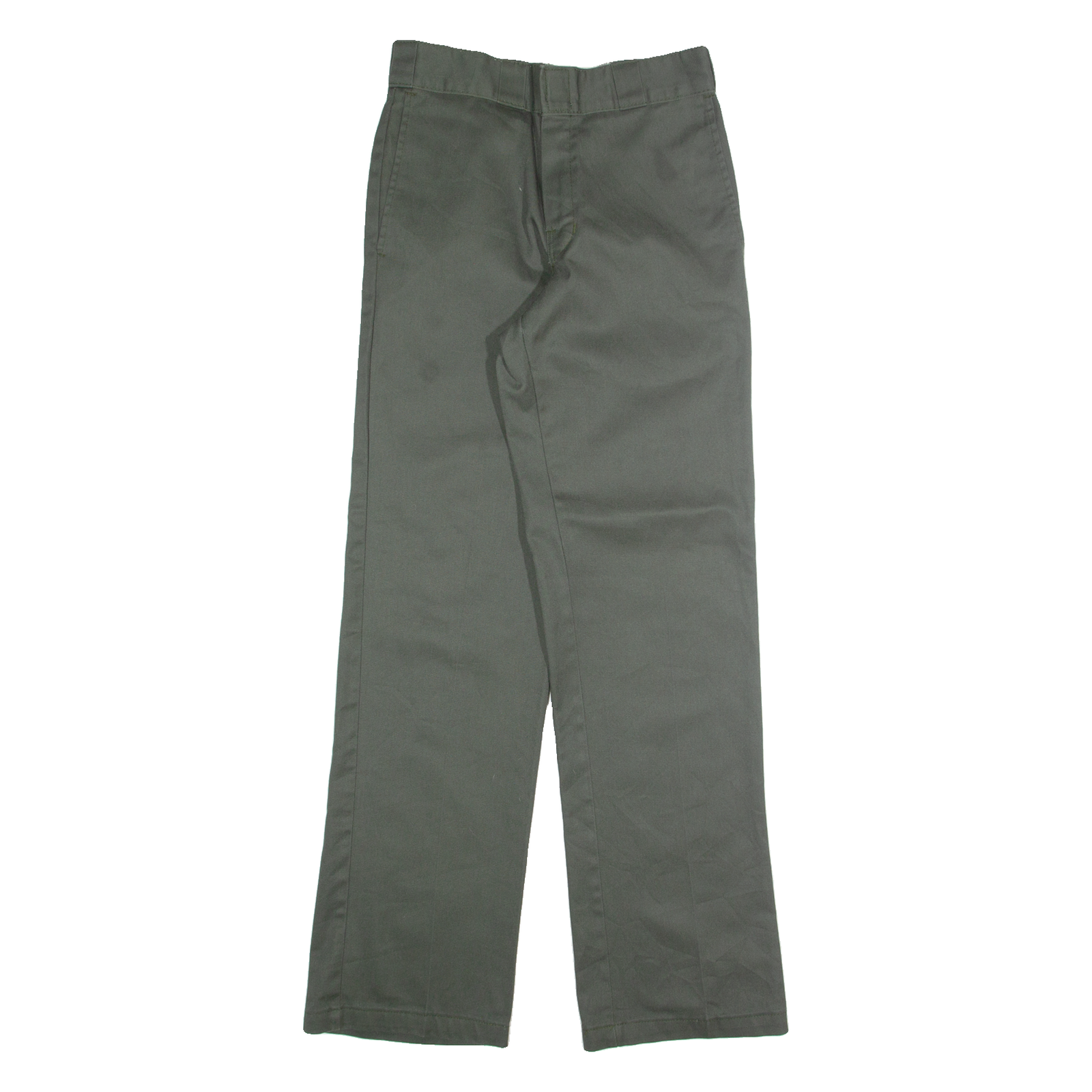 DICKIES Chino Mens Trousers Green Slim Straight W26 L32 Refurbished - N/A refurbished available on Cerqular