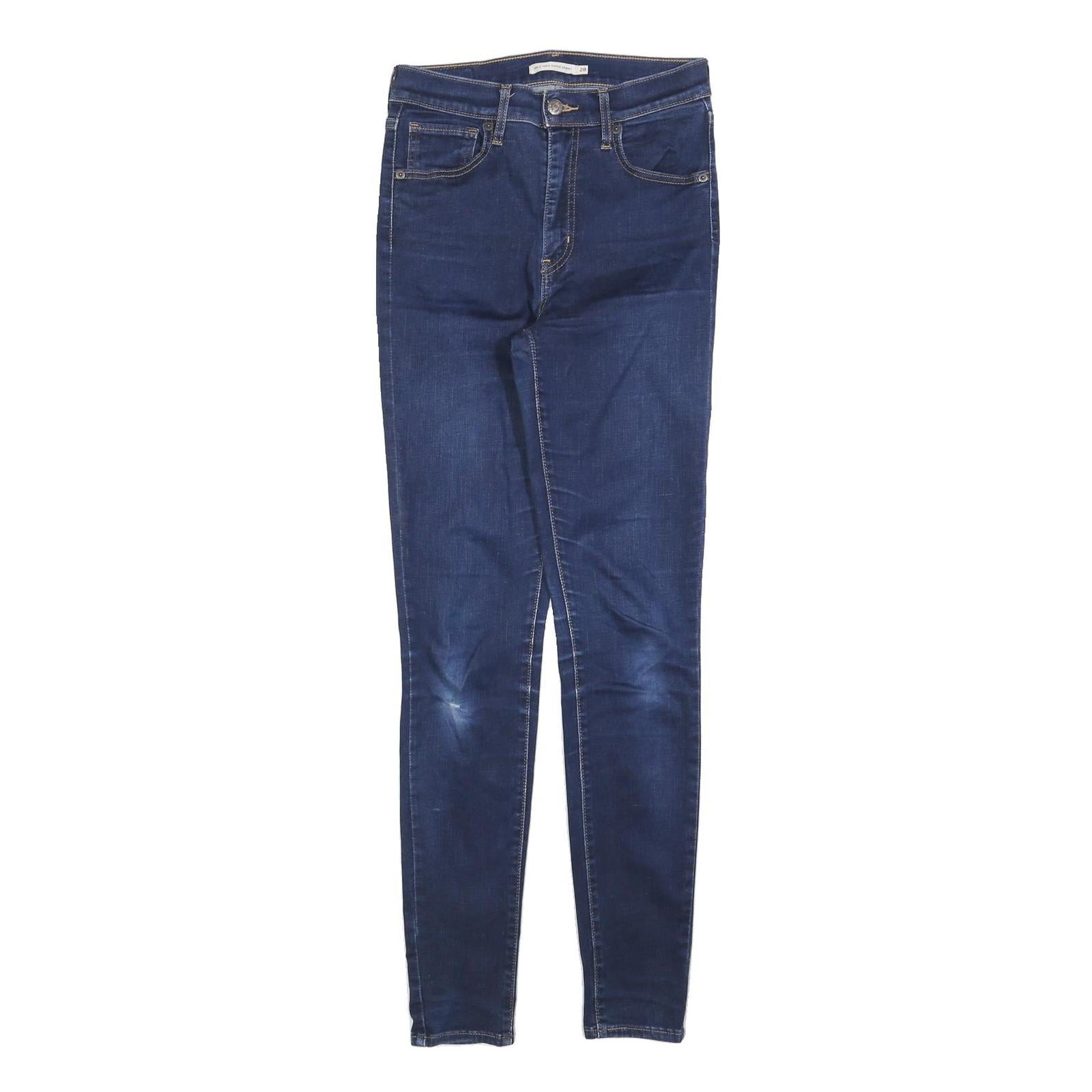 LEVI'S Womens Jeans Blue Slim Skinny Denim Medium W28 L32 Stretch Zip Refurbished - N/A refurbished available on Cerqular