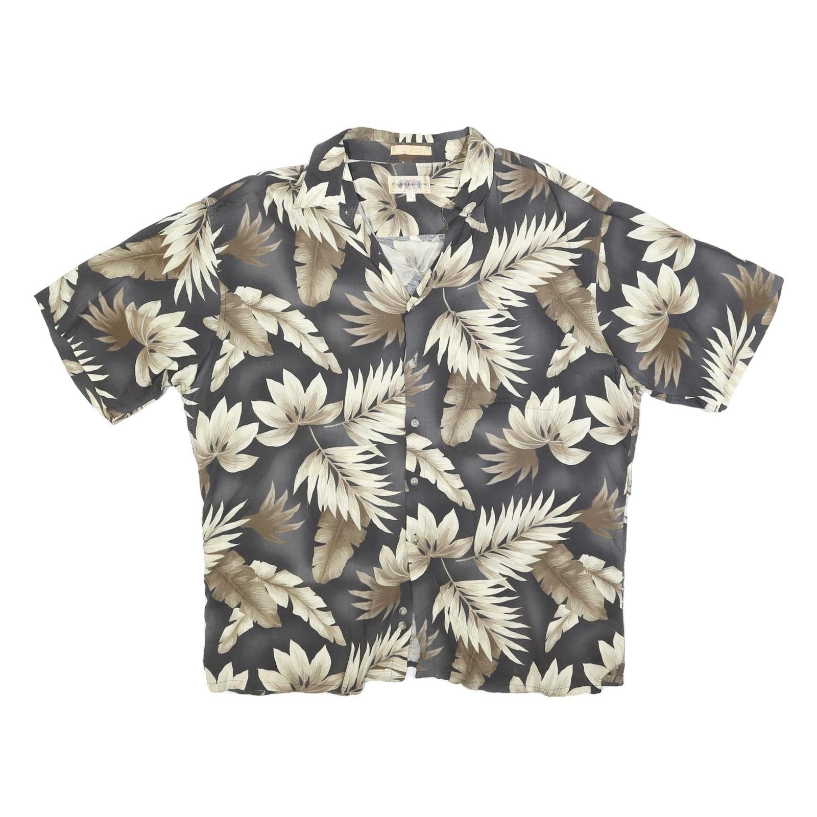 Buy CAMPIA Mens Black & Beige Floral Rayon Shirt XL Summer Vacation Casual Refurbished - $19.49 CAMPIA Mens Black & Beige Floral Rayon Shirt XL Summer Vacation Casual Refurbished - N/A refurbished available on Cerqular