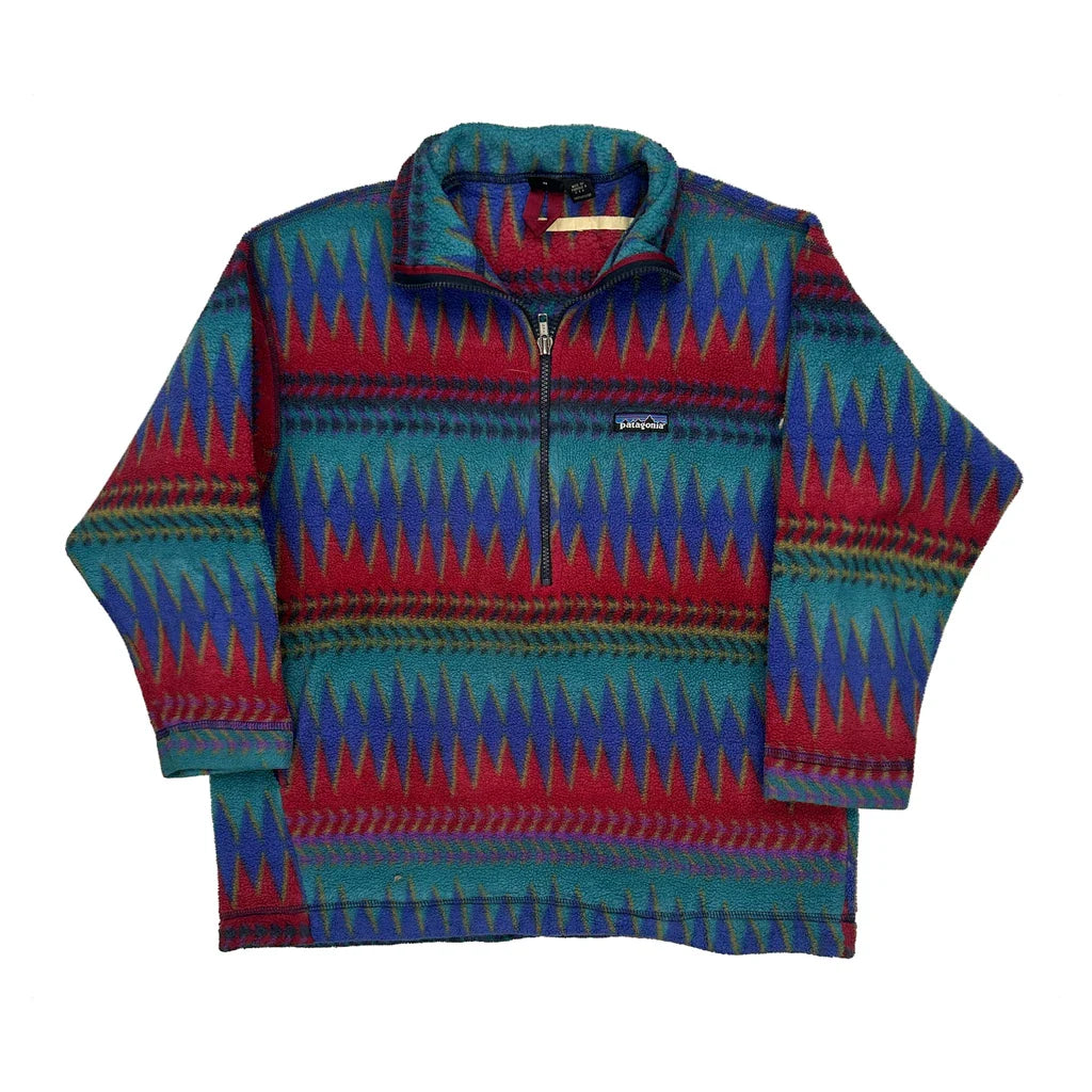 Made In USA Age 12 Patagonia Fleece - Medium Multicoloured Polyester Refurbished - Thrifted (note: this is a term often used to describe second- refurbished available on Cerqular