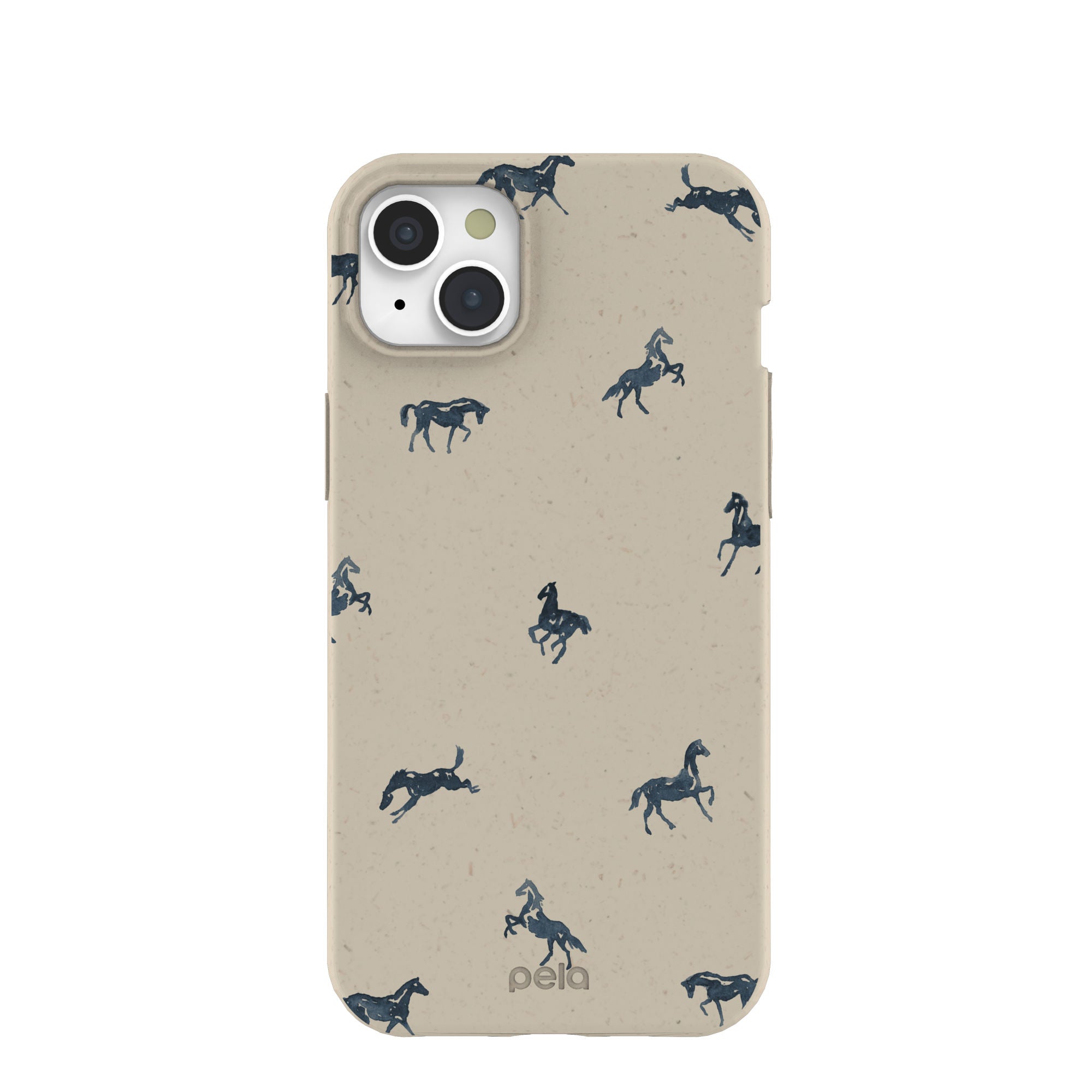 London Fog Mini Horses iPhone 15 Plus Case Refurbished - Pela Case refurbished available on Cerqular