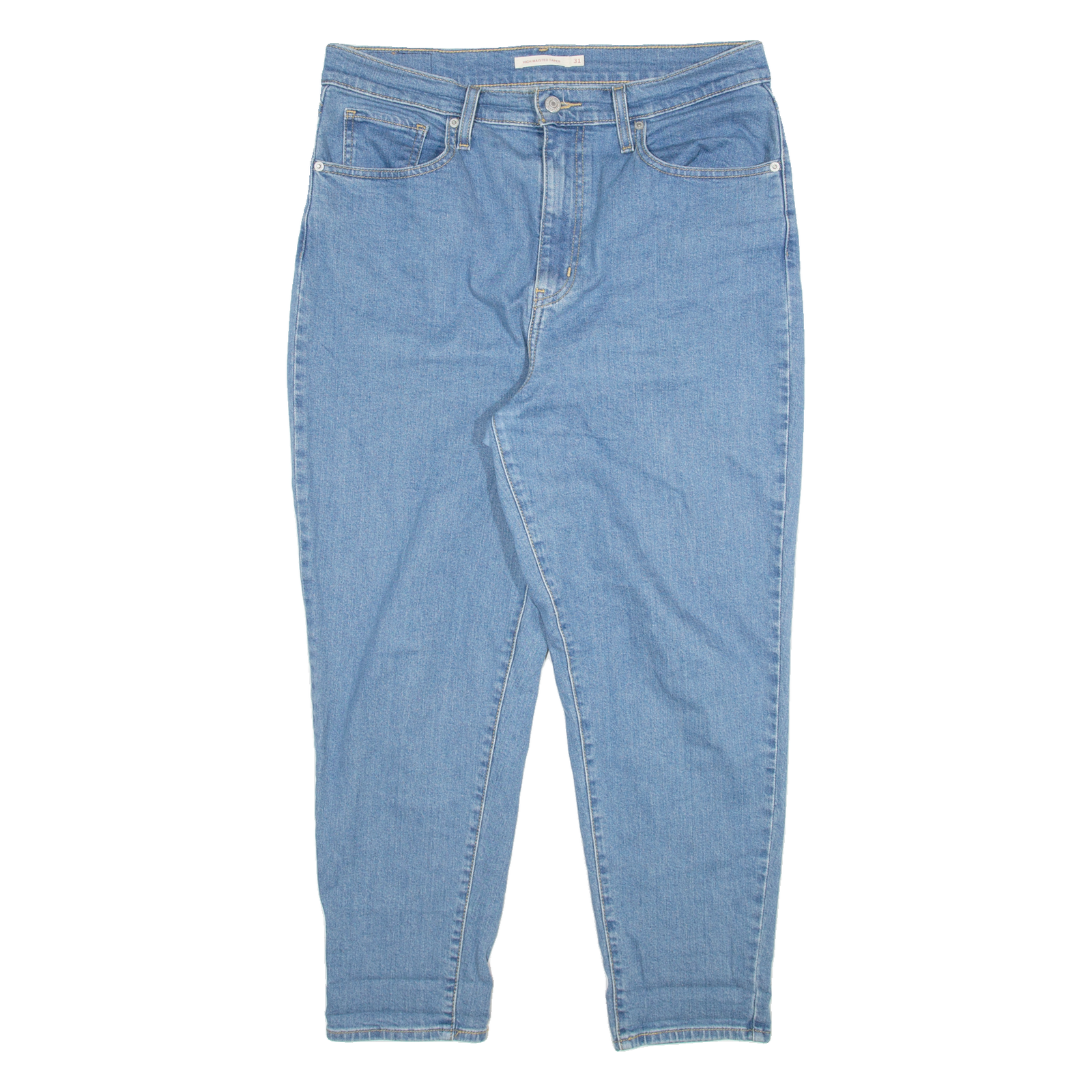 LEVI'S Womens Jeans Blue Relaxed Tapered W31 L27 Refurbished - N/A refurbished available on Cerqular