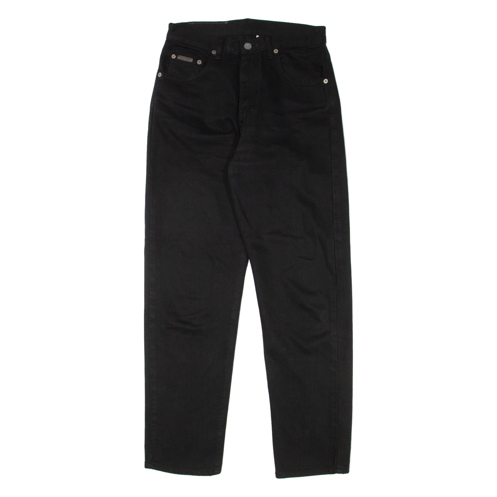 CALVIN KLEIN JEANS Womens Jeans Black Regular Mom Stone Wash W26 L30 Refurbished - N/A refurbished available on Cerqular