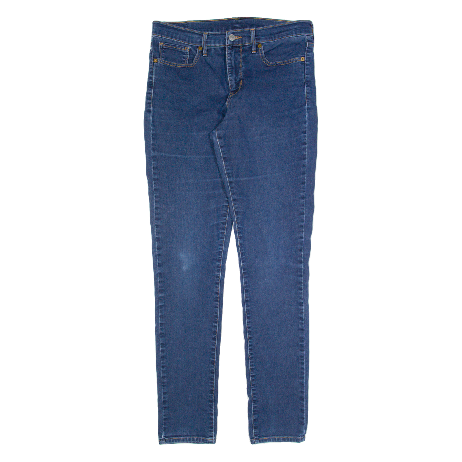 LEVI'S Womens Jeans Blue Slim Skinny Stone Wash W30 L32 Refurbished - N/A refurbished available on Cerqular