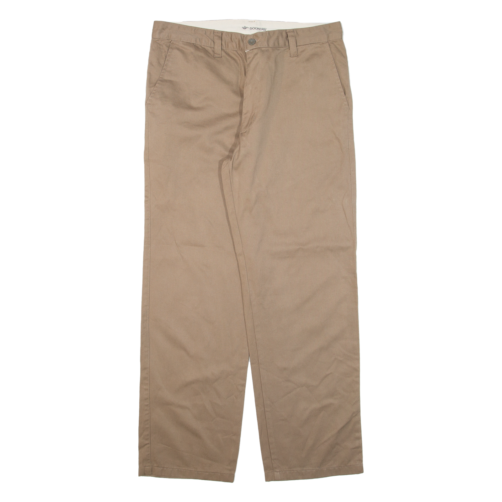 DOCKERS Mens Trousers Beige Regular Straight W32 L28 Refurbished - N/A refurbished available on Cerqular