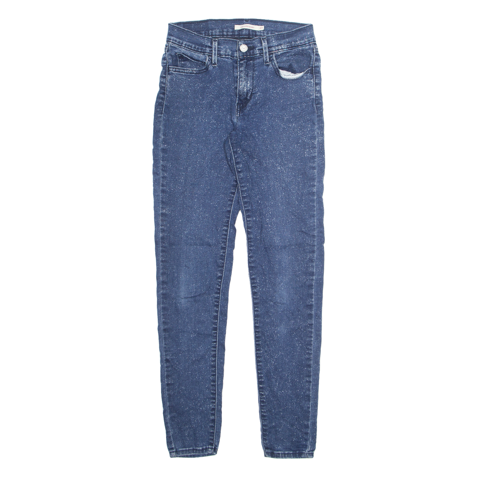 LEVI'S 710 Womens Jeans Blue Slim Skinny W24 L27 Refurbished - N/A refurbished available on Cerqular