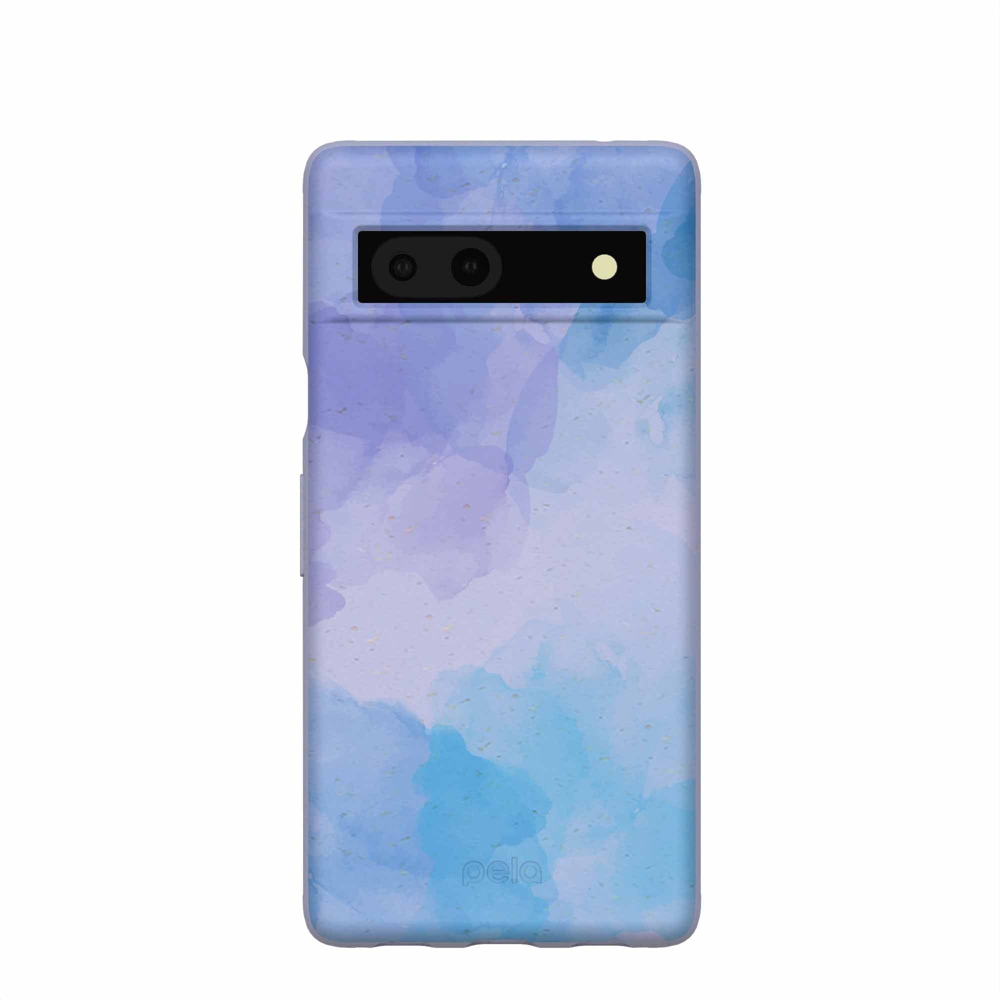 Lavender Blue Reflections Google Pixel 7a Case Refurbished - Pela Case refurbished available on Cerqular