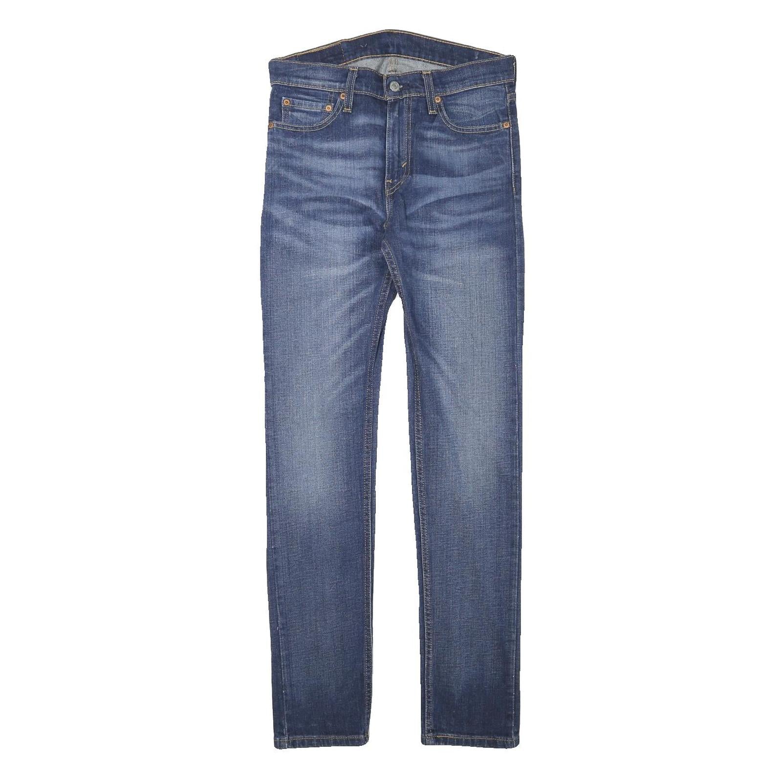 LEVI'S Mens Slim Blue Denim Jeans W29 L30 Zip Casual Stylish Faded Refurbished - N/A refurbished available on Cerqular