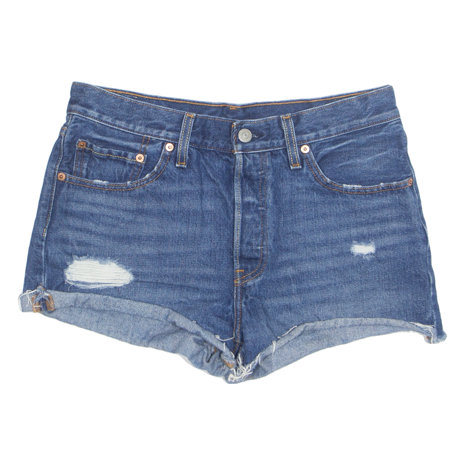 LEVI'S Cut Off 501 Womens Denim Shorts Blue S W29 Refurbished - N/A refurbished available on Cerqular