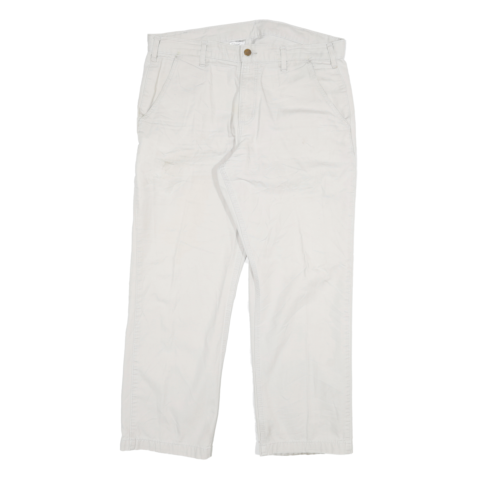 Buy CARHARTT Mens White Relaxed Straight Cotton Blend Trousers W36 L30 Workwear Refurbished - $53.29 CARHARTT Mens White Relaxed Straight Cotton Blend Trousers W36 L30 Workwear Refurbished - N/A refurbished available on Cerqular