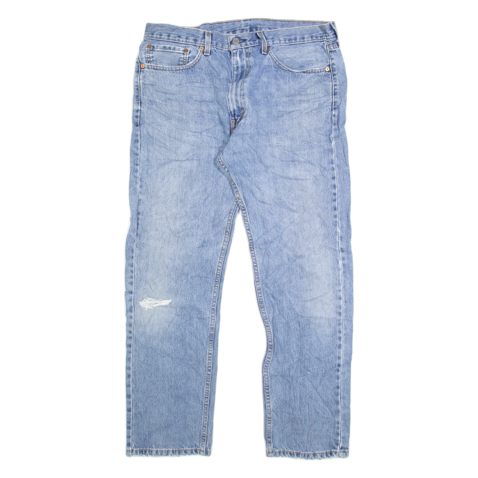 LEVI'S 505 Jeans Mens Blue Regular Straight W36 L32 Refurbished - N/A refurbished available on Cerqular