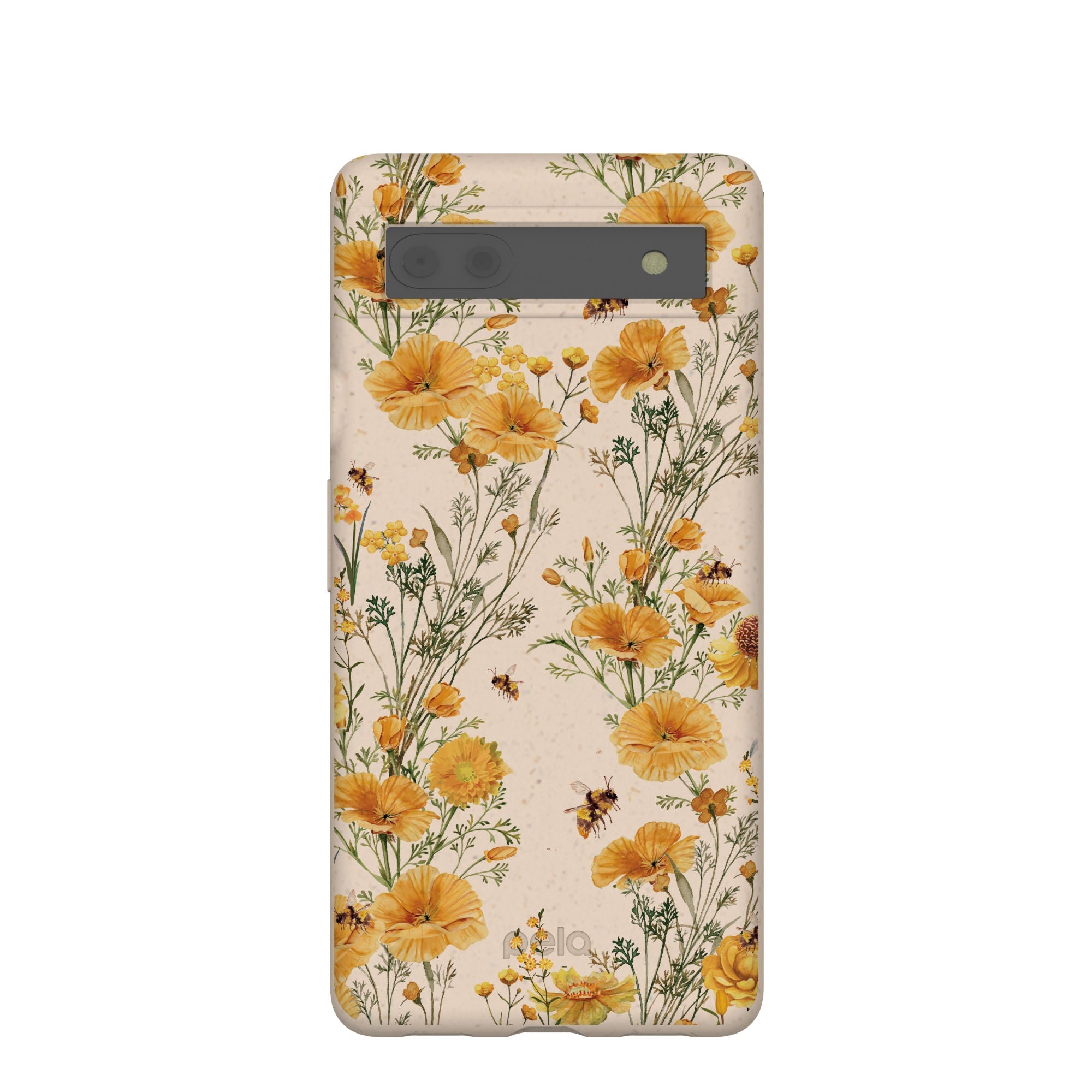 Seashell Vintage Bee Google Pixel 6a Case Refurbished - Pela Case refurbished available on Cerqular