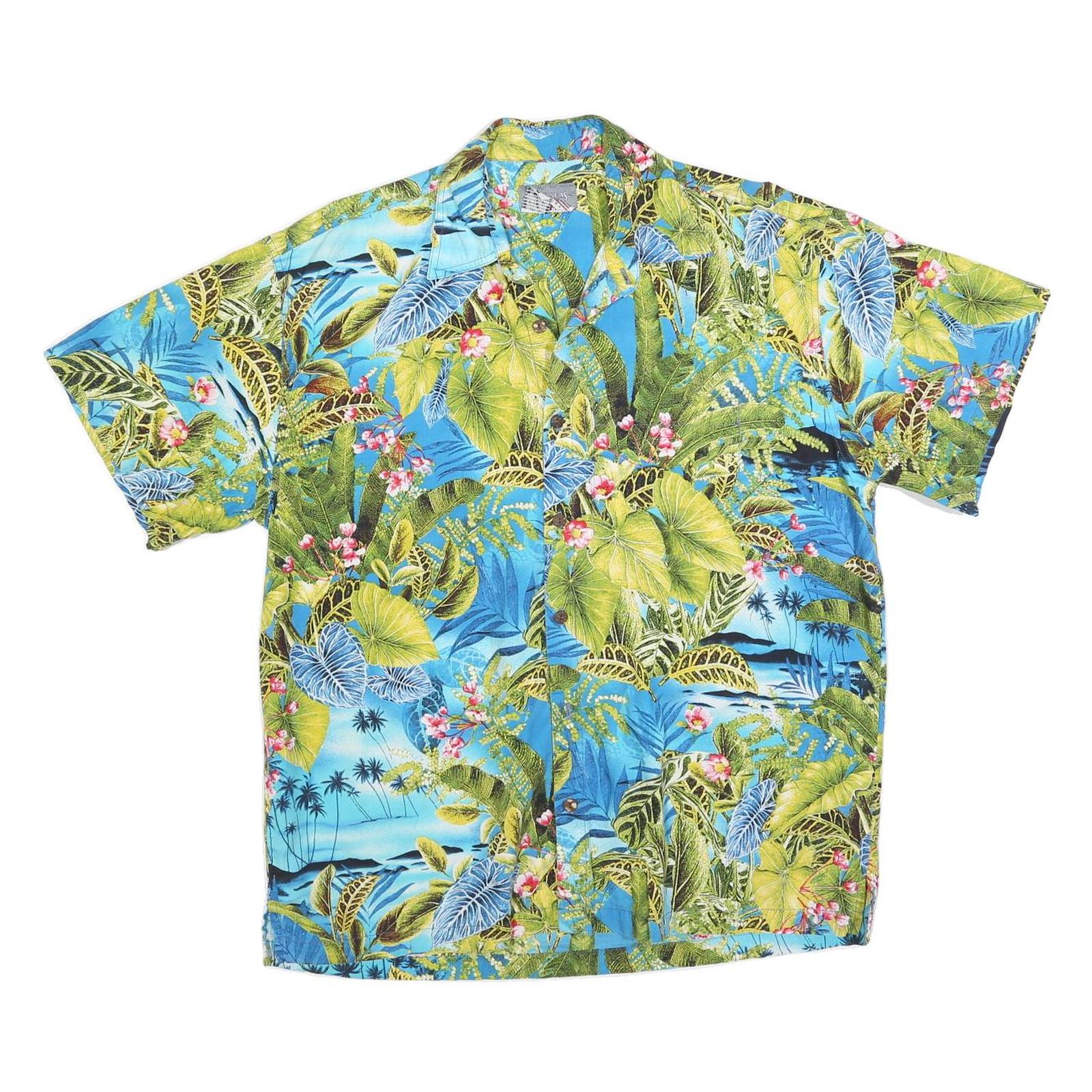 Buy HIGH SEAS Mens Blue & Green Hawaiian Shirt M Tropical Pattern Casual Summer Refurbished - $19.49 HIGH SEAS Mens Blue & Green Hawaiian Shirt M Tropical Pattern Casual Summer Refurbished - N/A refurbished available on Cerqular