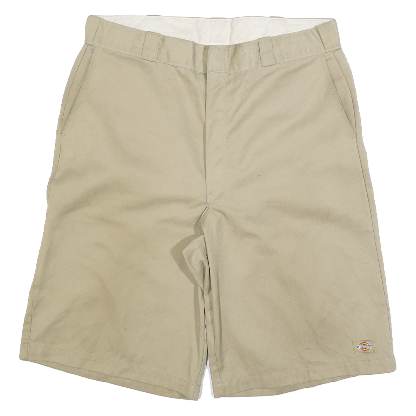 DICKIES Mens Shorts Beige Casual L W36 Cotton Blend Workwear Logo Refurbished - N/A refurbished available on Cerqular