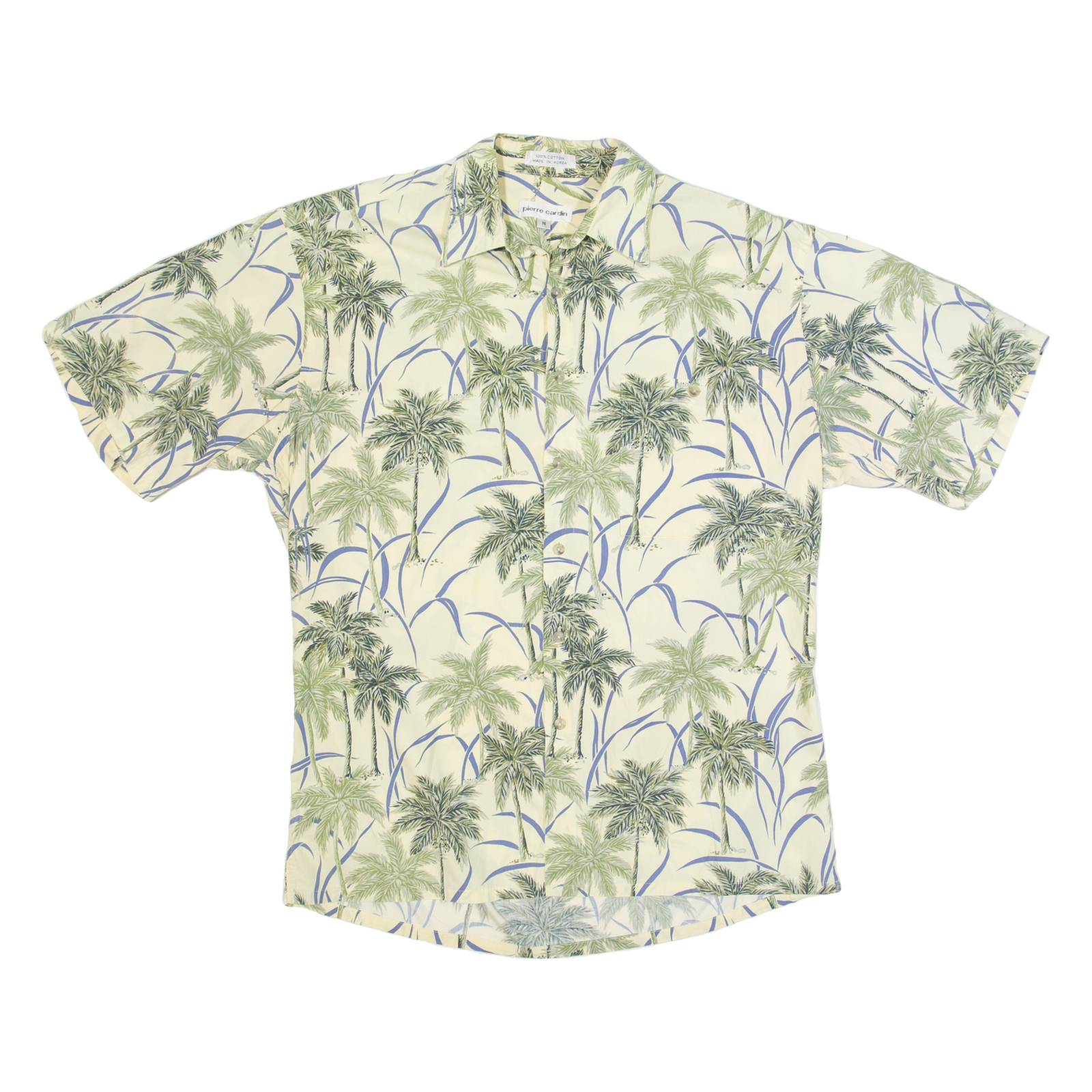 Buy PIERRE CARDIN Palm Tree Print Mens Hawaiian Shirt Green Floral M Refurbished - $28.59 PIERRE CARDIN Palm Tree Print Mens Hawaiian Shirt Green Floral M Refurbished - N/A refurbished available on Cerqular