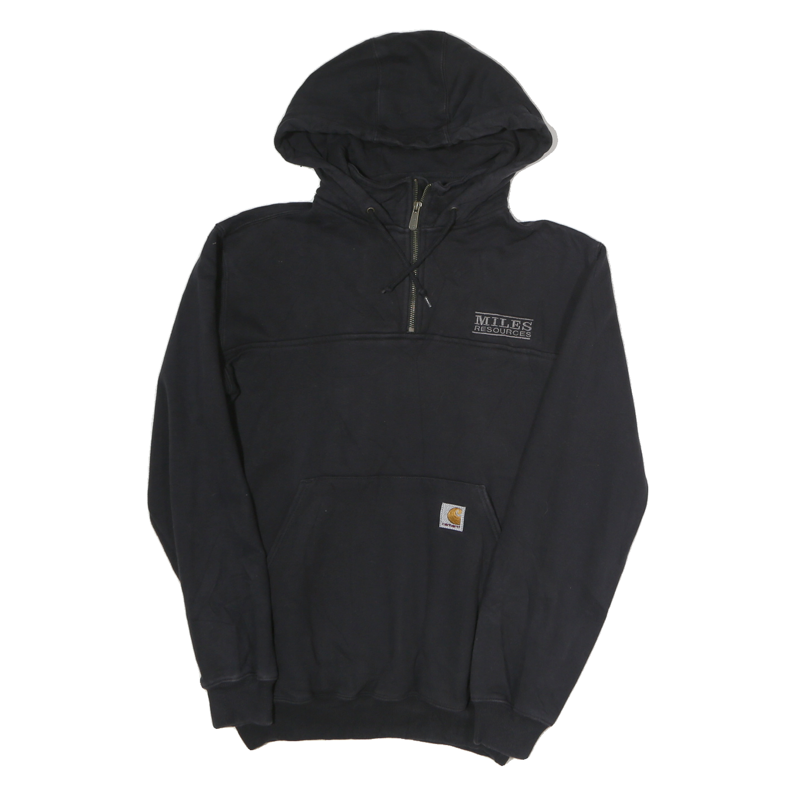 Buy CARHARTT Mens Black Pullover Hoodie S ¼ Zip Logo Patch Cotton Sweatshirt Refurbished - $70.19 CARHARTT Mens Black Pullover Hoodie S ¼ Zip Logo Patch Cotton Sweatshirt Refurbished - N/A refurbished available on Cerqular