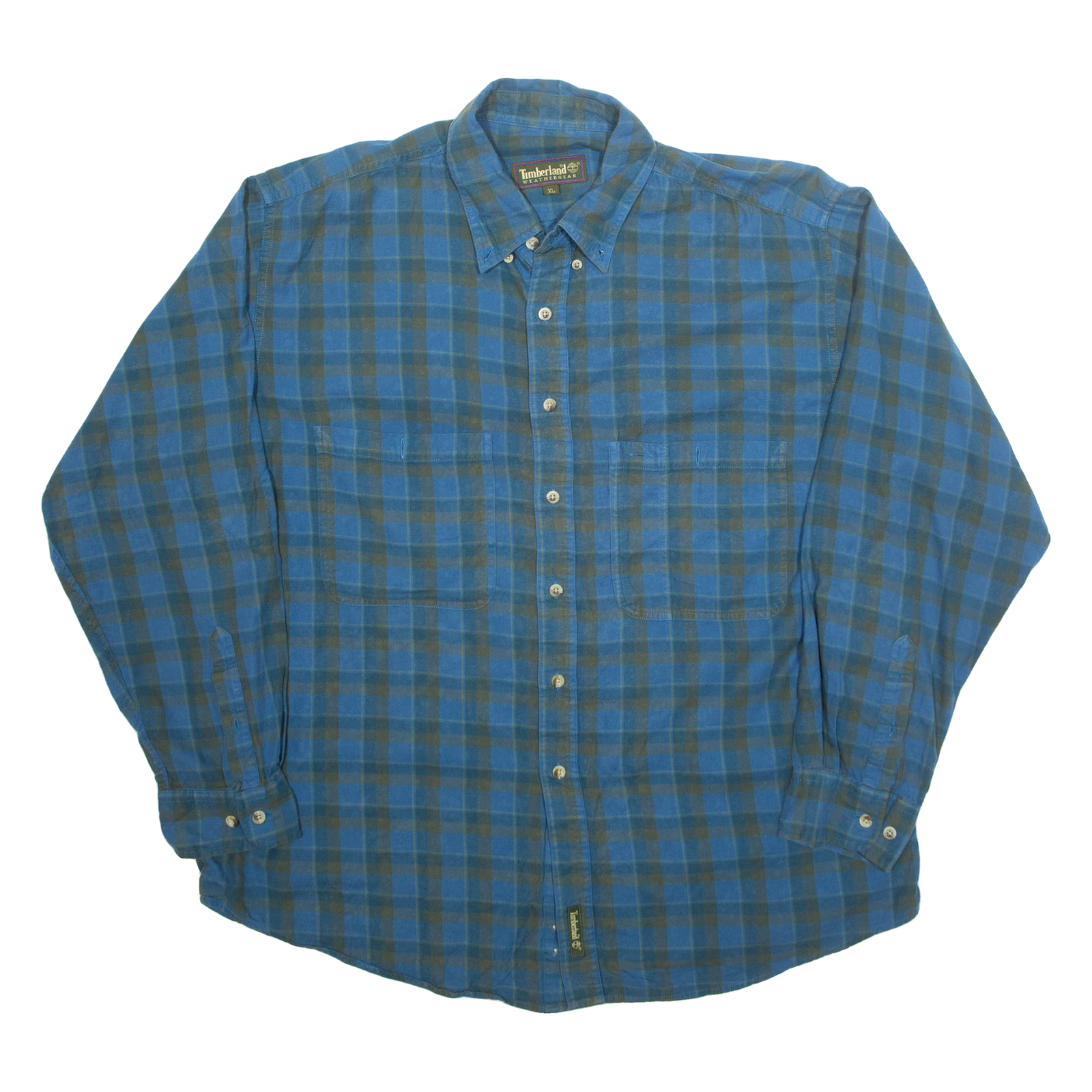 TIMBERLAND Mens Shirt Blue Check Long Sleeve XL Refurbished - N/A refurbished available on Cerqular