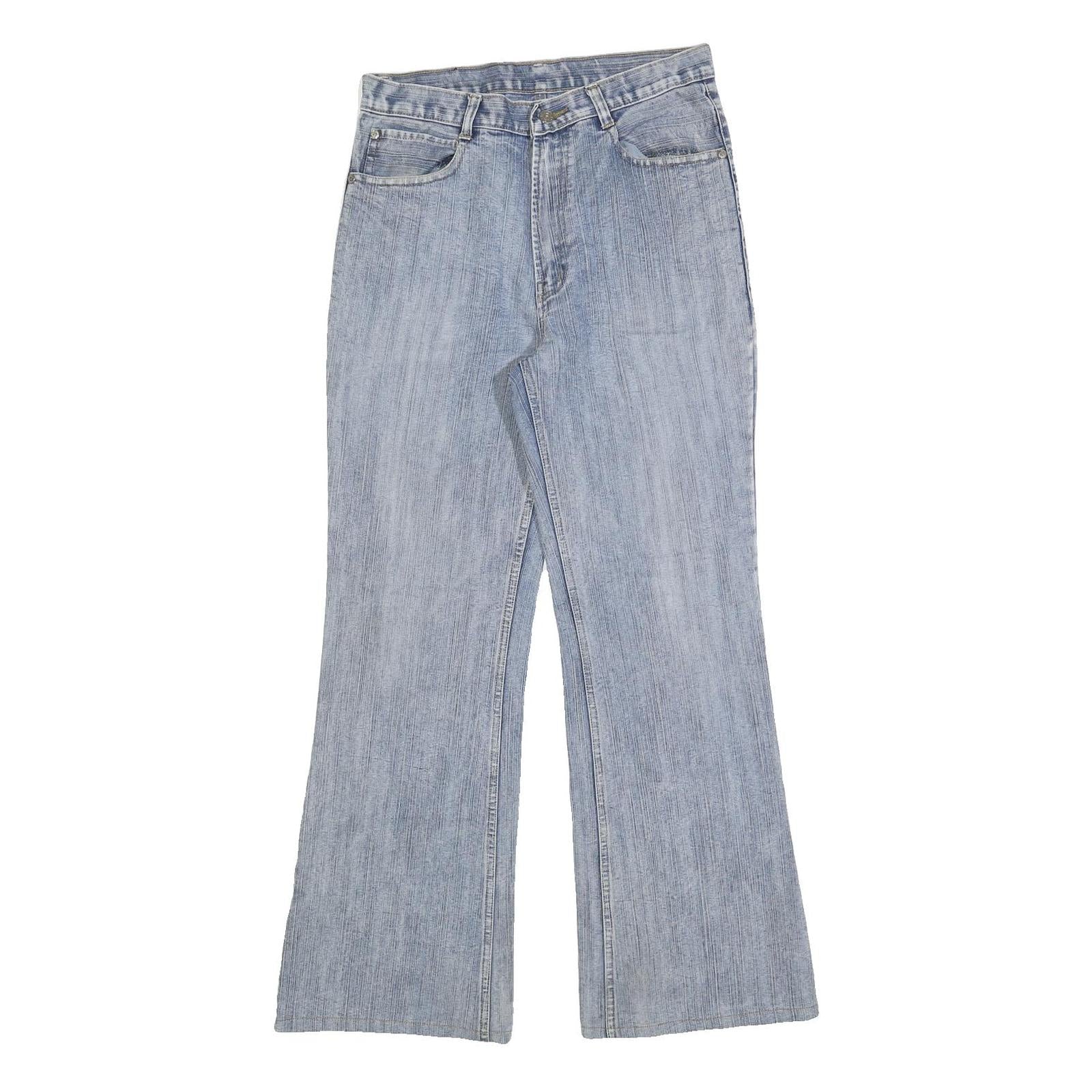 NAILS Womens Jeans Blue Relaxed Flared Denim Light W30 L30 Stylish Casual Refurbished - N/A refurbished available on Cerqular