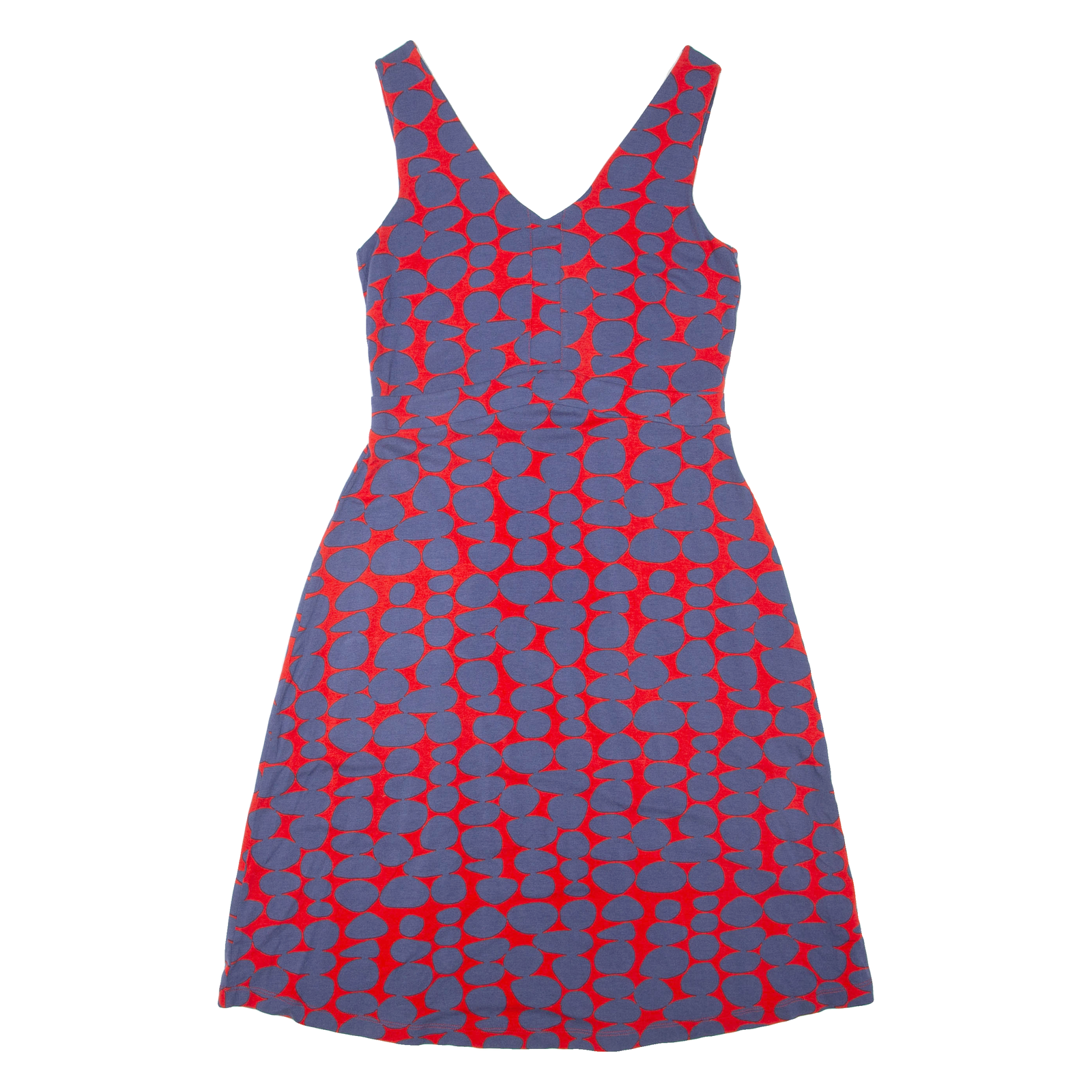 WHITE STUFF Womens Day Dress Red Viscose Spotted Sleeveless Knee Length UK 8 Refurbished - N/A refurbished available on Cerqular