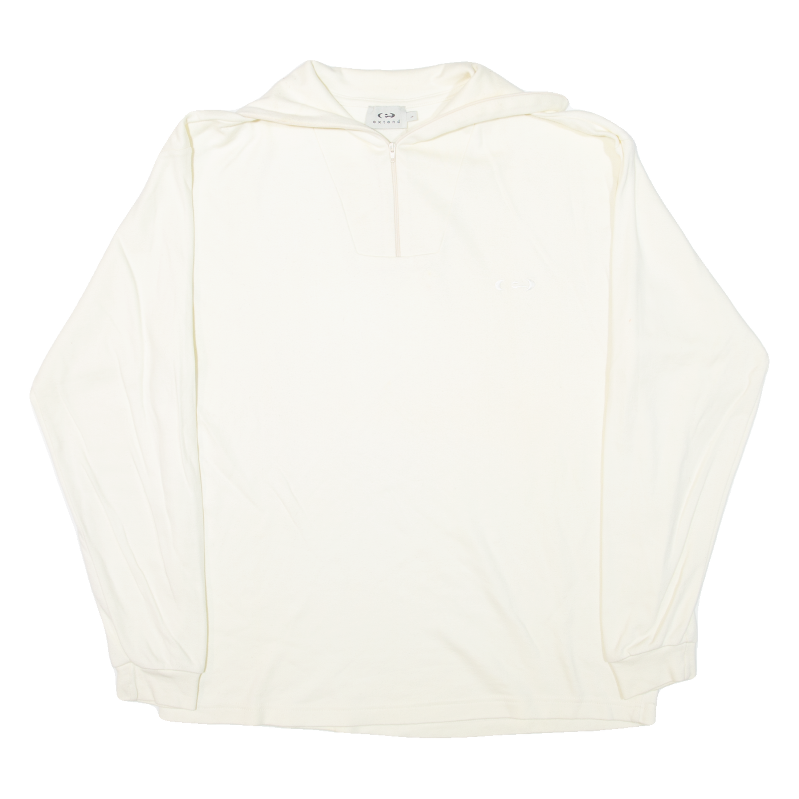 EXTEND Mens Sweatshirt Cream 1/4 Zip L Refurbished - N/A refurbished available on Cerqular