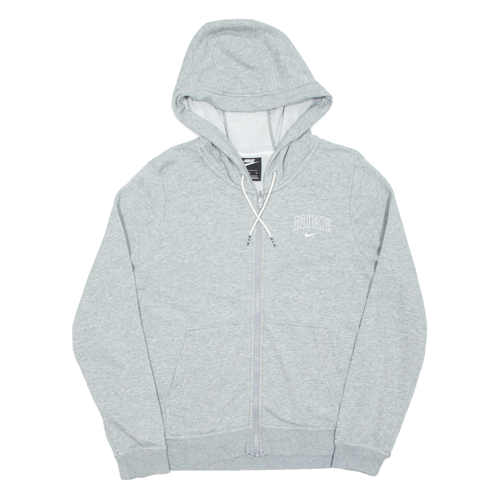 NIKE Womens Grey Hoodie Full Zip M Refurbished - N/A refurbished available on Cerqular