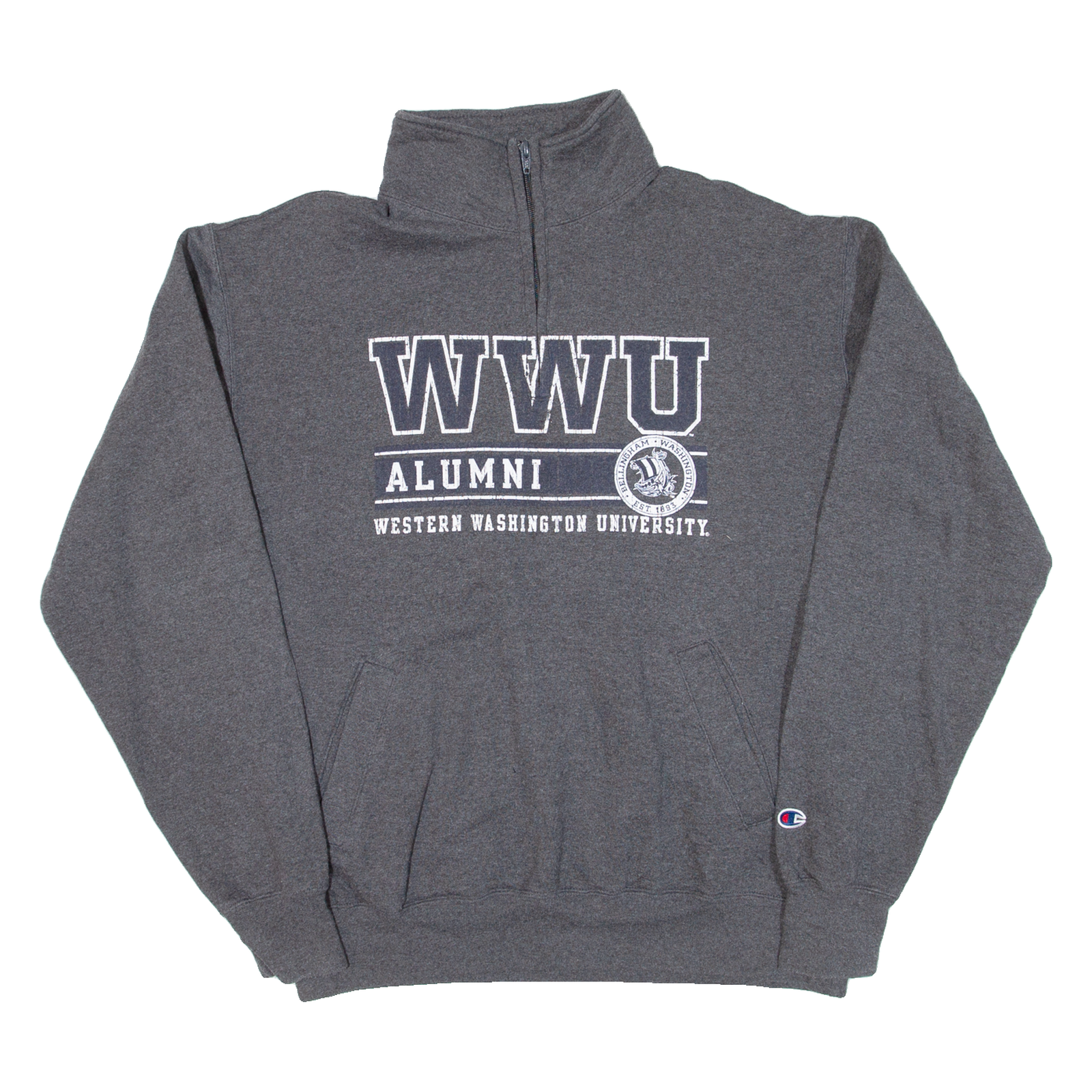 Buy CHAMPION Western Washington University Mens Sweatshirt Grey 1/4 Zip USA L Refurbished - $28.59 CHAMPION Western Washington University Mens Sweatshirt Grey 1/4 Zip USA L Refurbished - N/A refurbished available on Cerqular