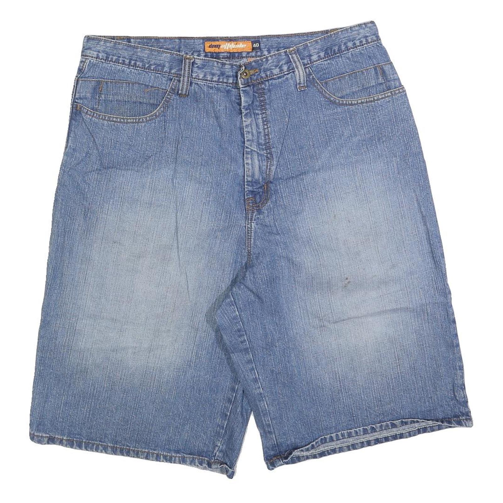 DOM ALTITUDE Mens Denim Blue Casual Shorts 2XL W40 Cotton Blend Refurbished - N/A refurbished available on Cerqular