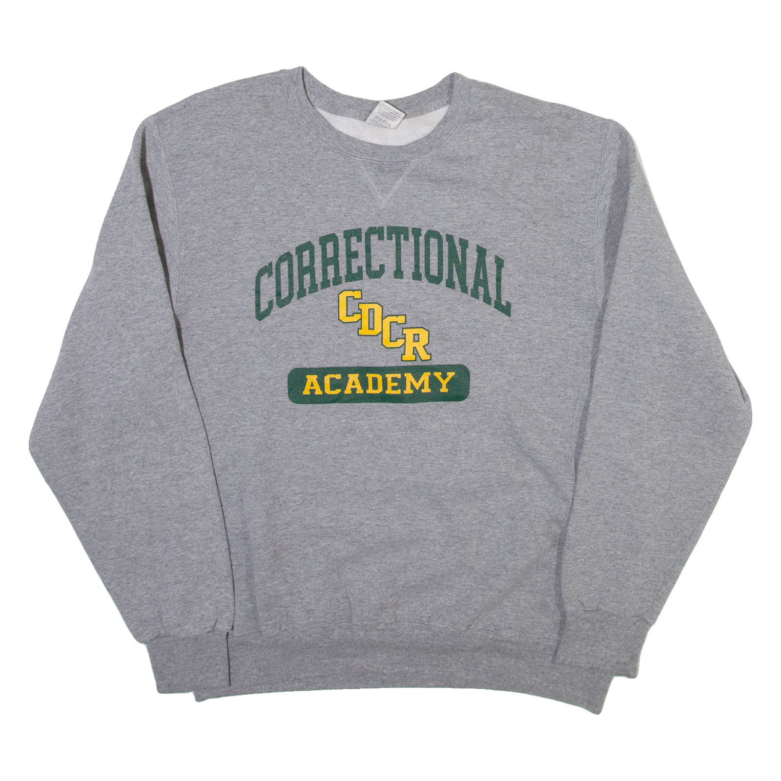 RUSSELL ATHLETIC Correctional Academy Mens Sweatshirt Grey L Refurbished - N/A refurbished available on Cerqular