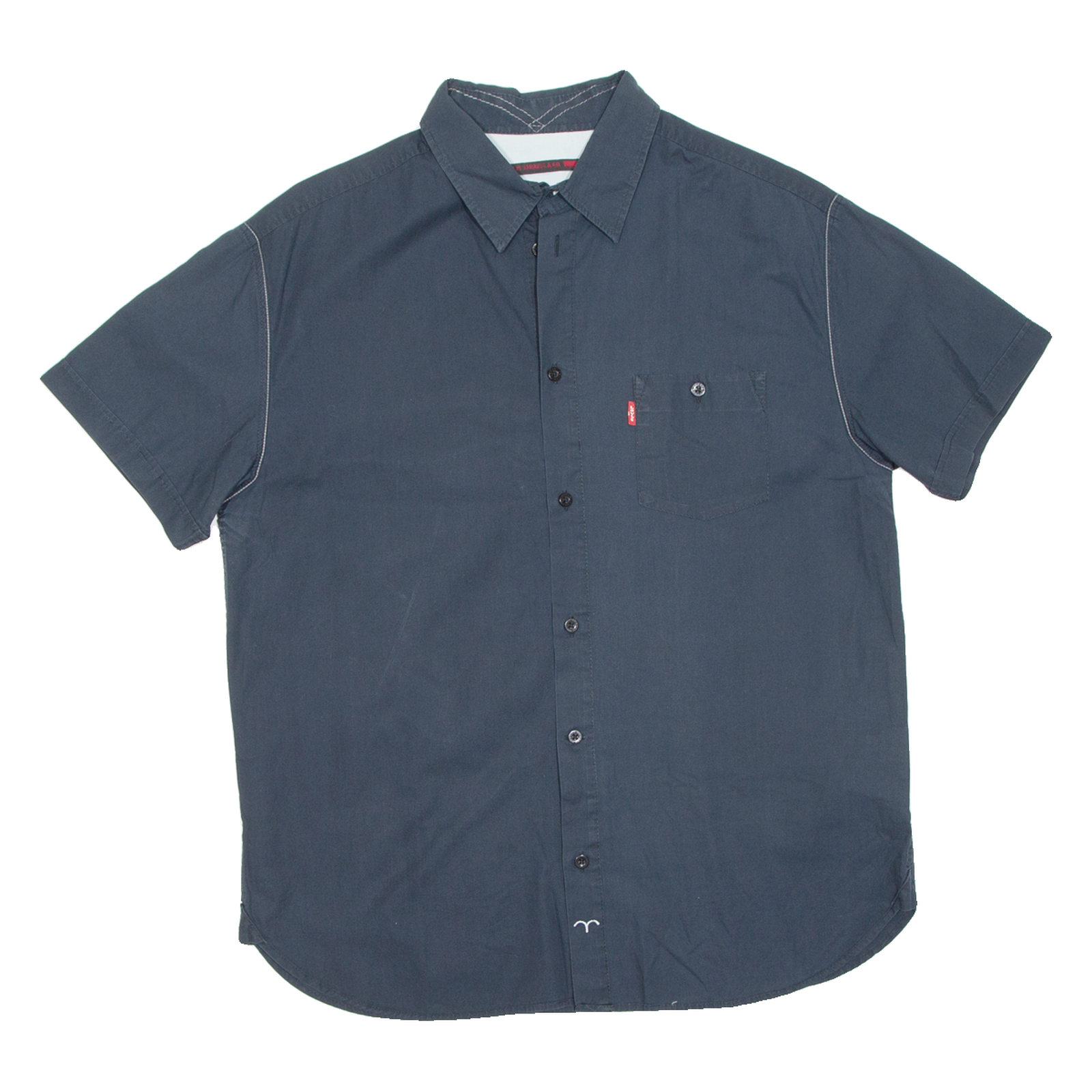 LEVI'S Mens Plain Shirt Blue M Refurbished - N/A refurbished available on Cerqular