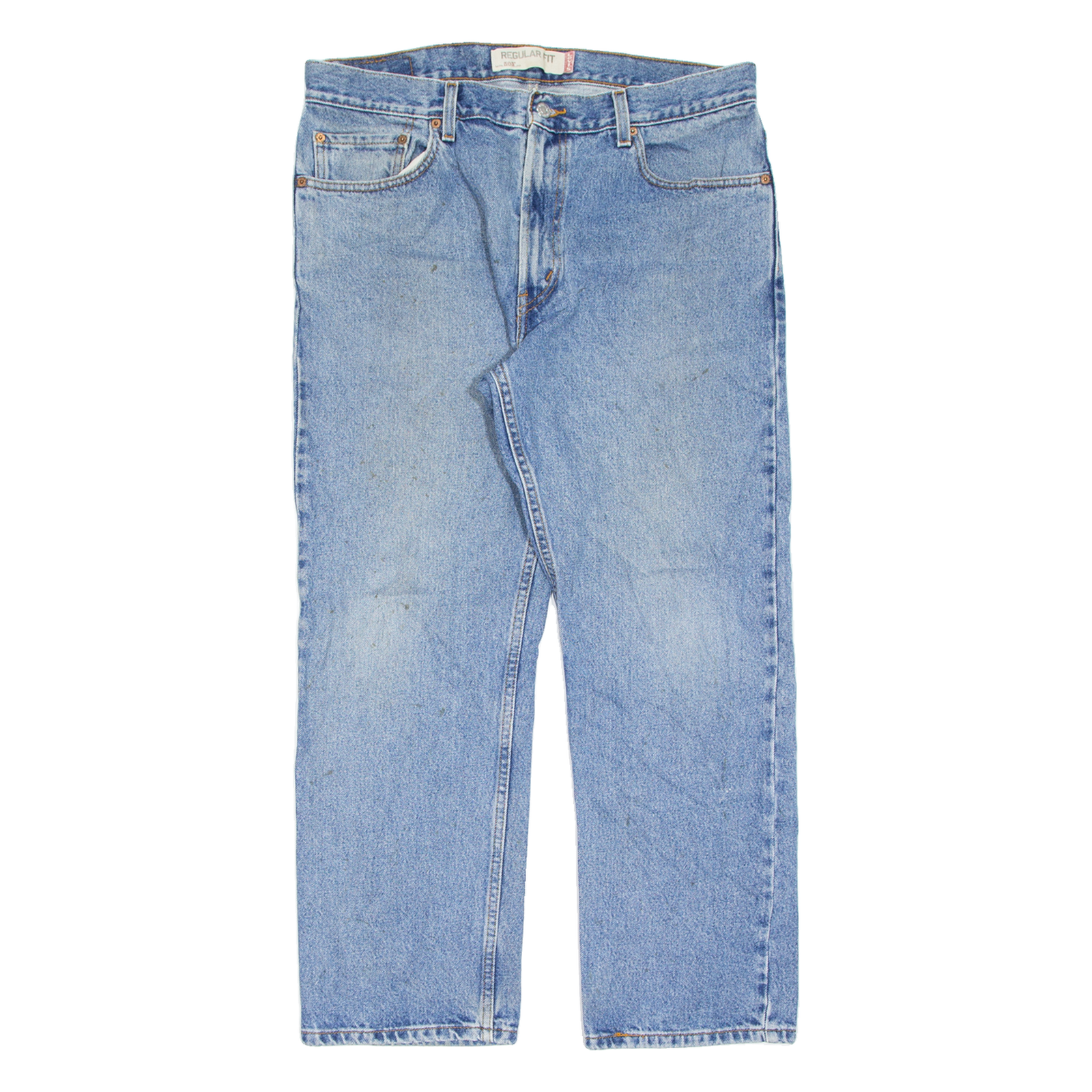 LEVI'S 505 Jeans Mens Blue Regular Straight Stone Wash W36 L29 Refurbished - N/A refurbished available on Cerqular