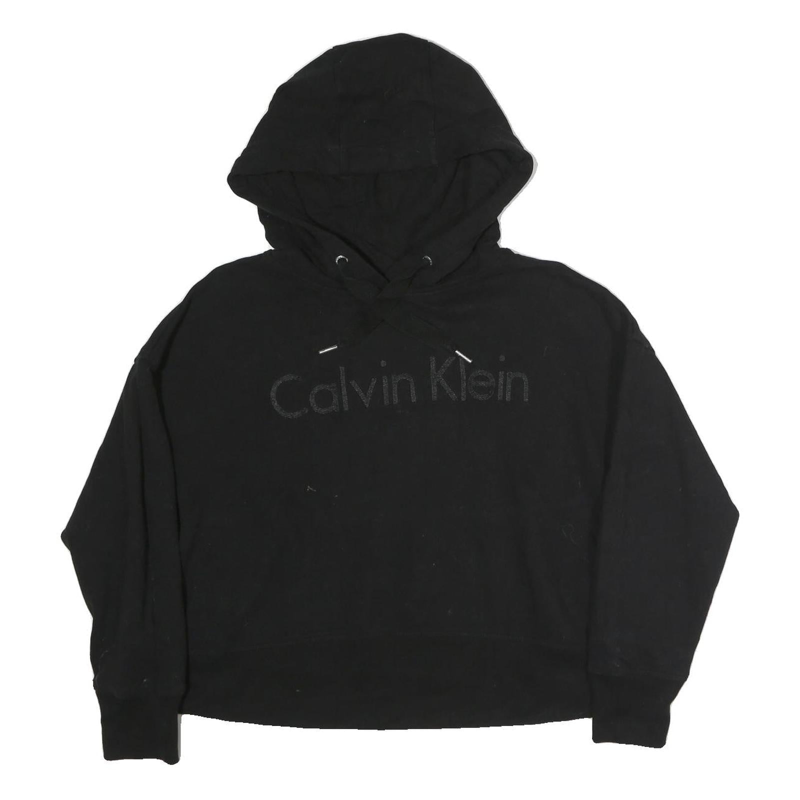 CALVIN KLEIN PERFORMANCE Womens Black Hoodie XL Cotton Pullover Casual Refurbished - N/A refurbished available on Cerqular