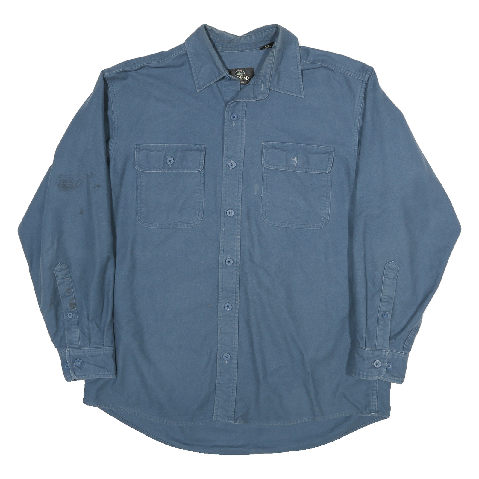 Buy REDHEAD Mens Blue Plain Casual Shirt L Cotton Blend Long Sleeve Button Closure Refurbished - $31.19 REDHEAD Mens Blue Plain Casual Shirt L Cotton Blend Long Sleeve Button Closure Refurbished - N/A refurbished available on Cerqular