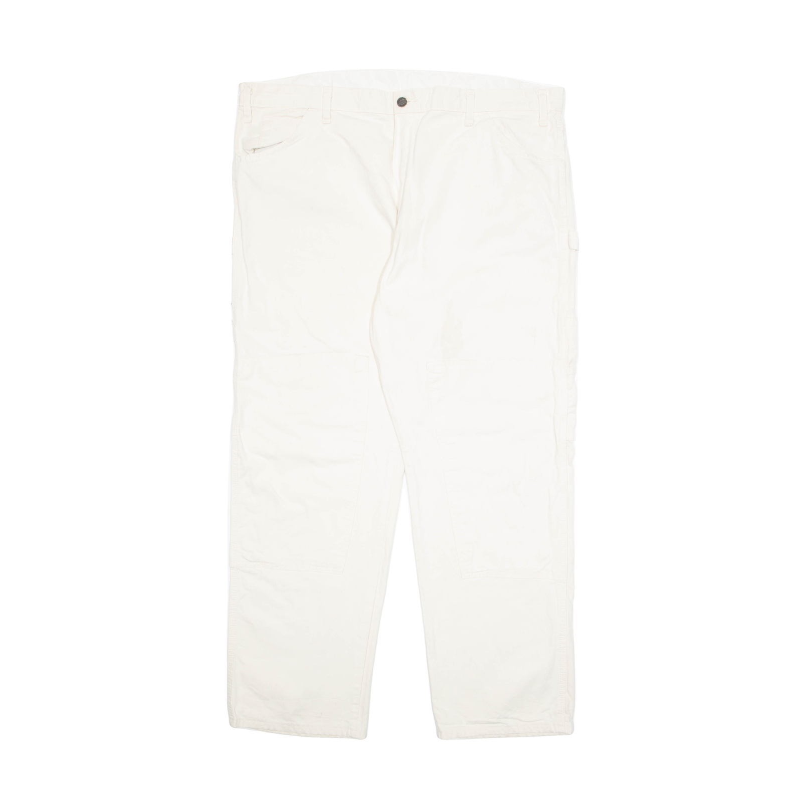 DICKIES Carpenter Cargo Mens Trousers Cream Regular Tapered W42 L32 Refurbished - N/A refurbished available on Cerqular