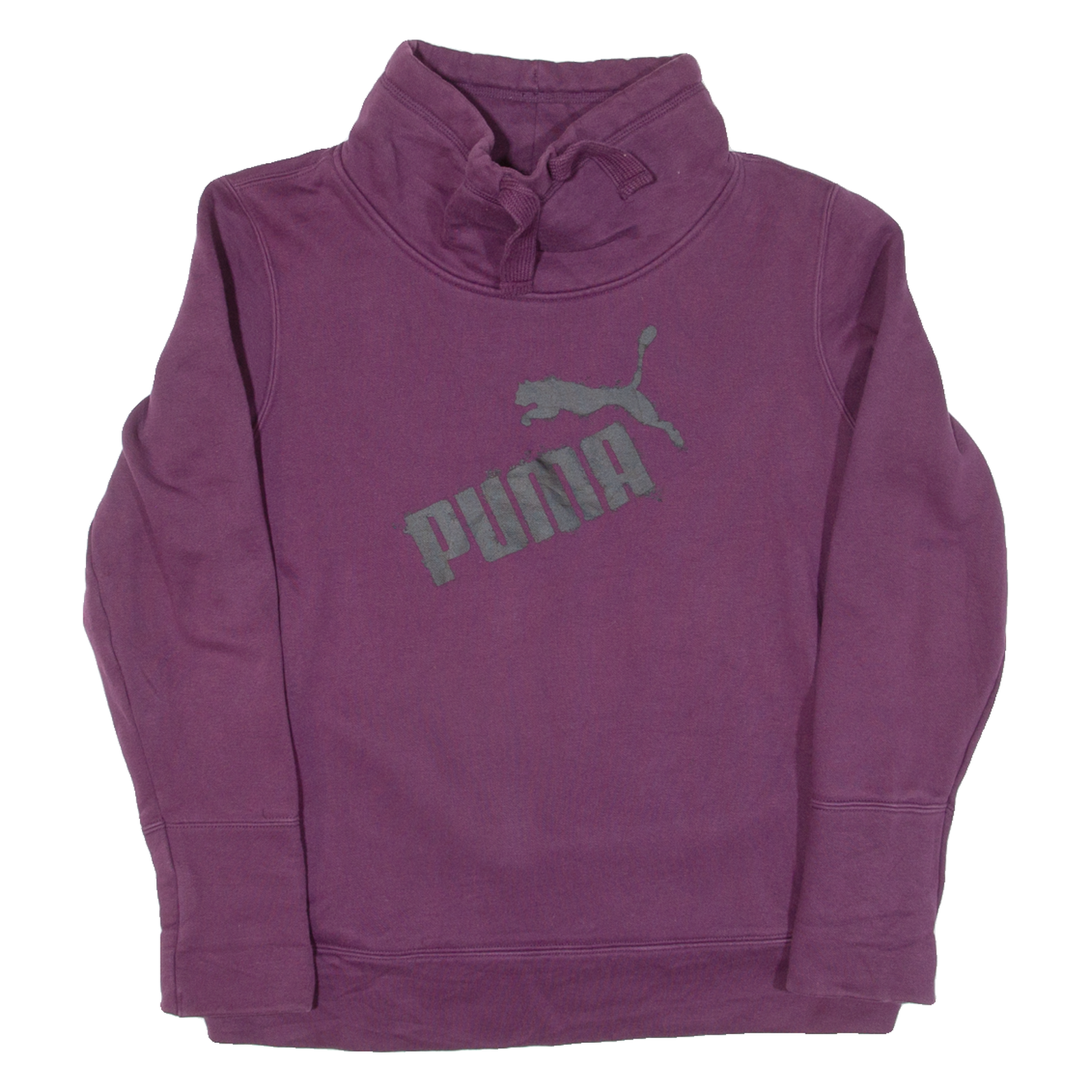 PUMA Womens Sweatshirt Purple High Neck UK 12 Refurbished - N/A refurbished available on Cerqular