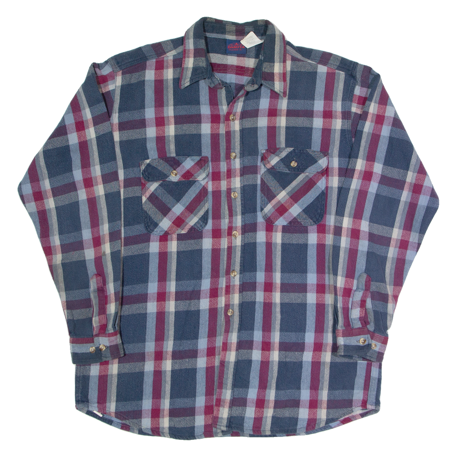 DAKOTA Mens Lumberjack Shirt Blue Plaid Long Sleeve XL Refurbished - N/A refurbished available on Cerqular