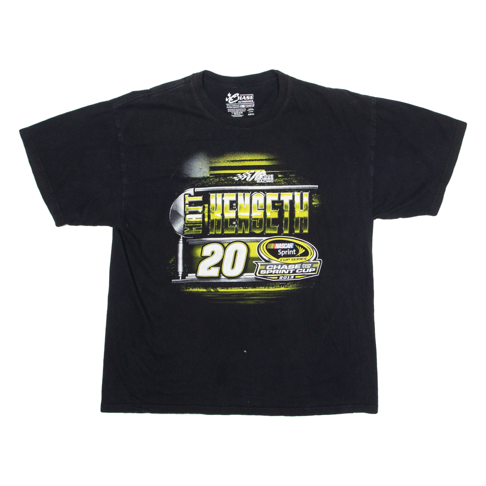 CHASE AUTHENTICS NASCAR Matt Kenseth 2013 Mens T-Shirt Black USA L Refurbished - N/A refurbished available on Cerqular