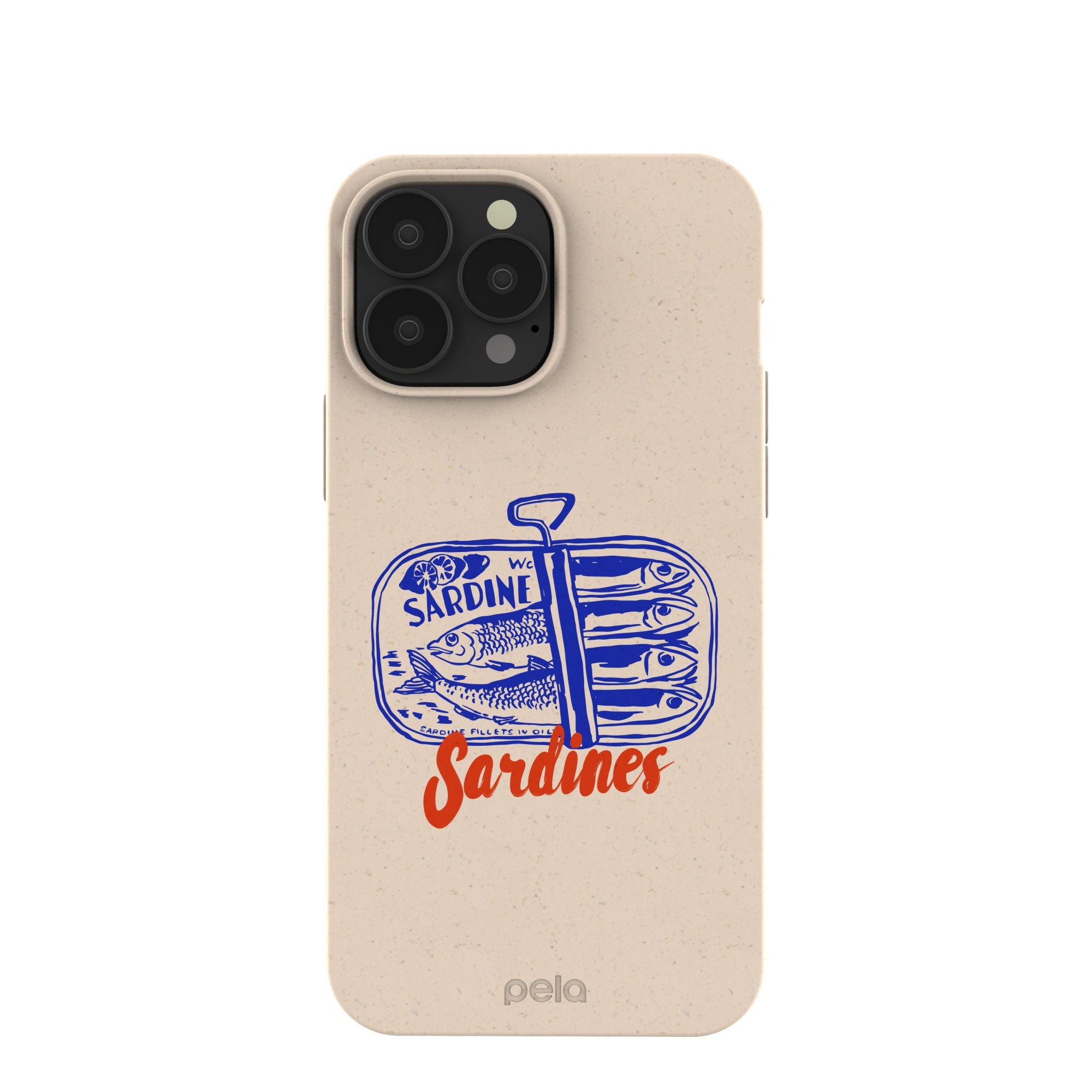 Seashell Sardines iPhone 13 Pro Max Case Refurbished - Pela Case refurbished available on Cerqular