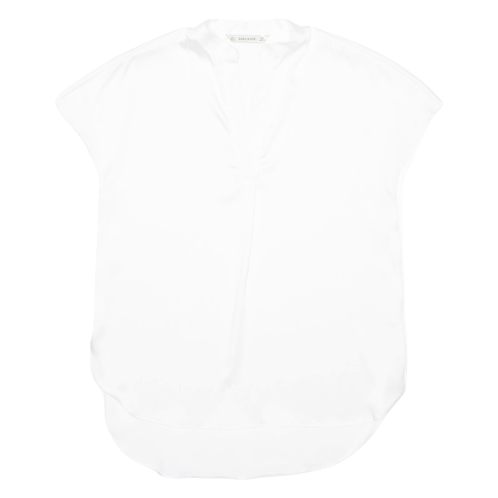 ZARA Womens Vest White V-Neck Sleeveless Silk S Refurbished - N/A refurbished available on Cerqular