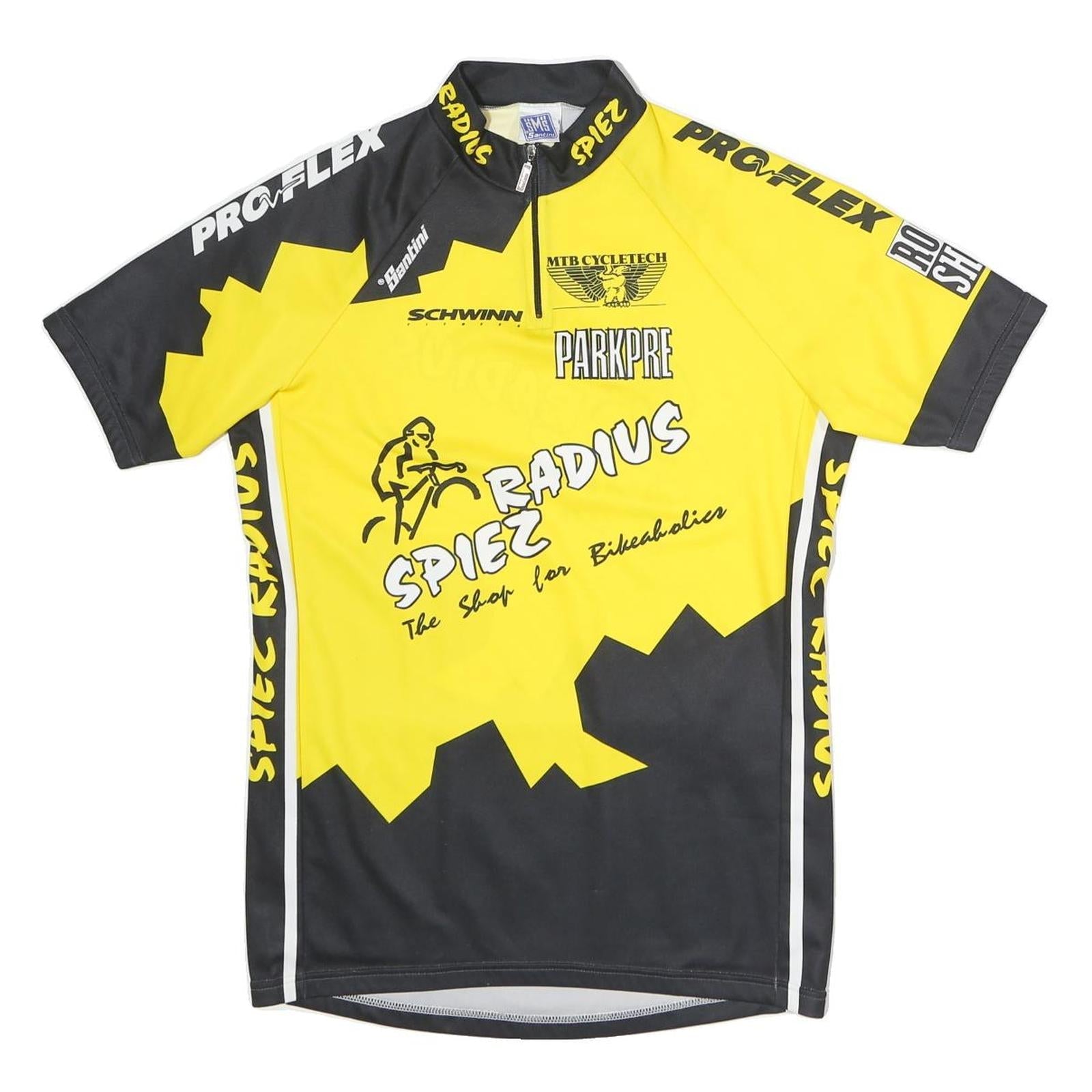 SMS Mens Yellow & Black Cycling Jersey XL Short Sleeve Zip Neck MTB Sports Refurbished - N/A refurbished available on Cerqular