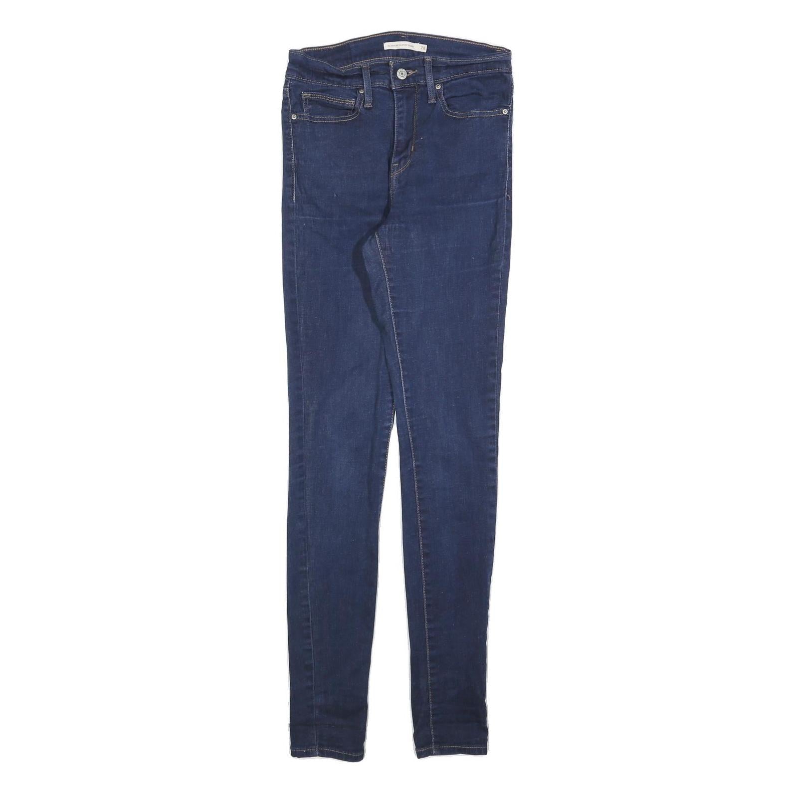 LEVI'S Womens Jeans Blue Slim Skinny Denim Medium W28 L32 Classic Zip Closure Refurbished - N/A refurbished available on Cerqular