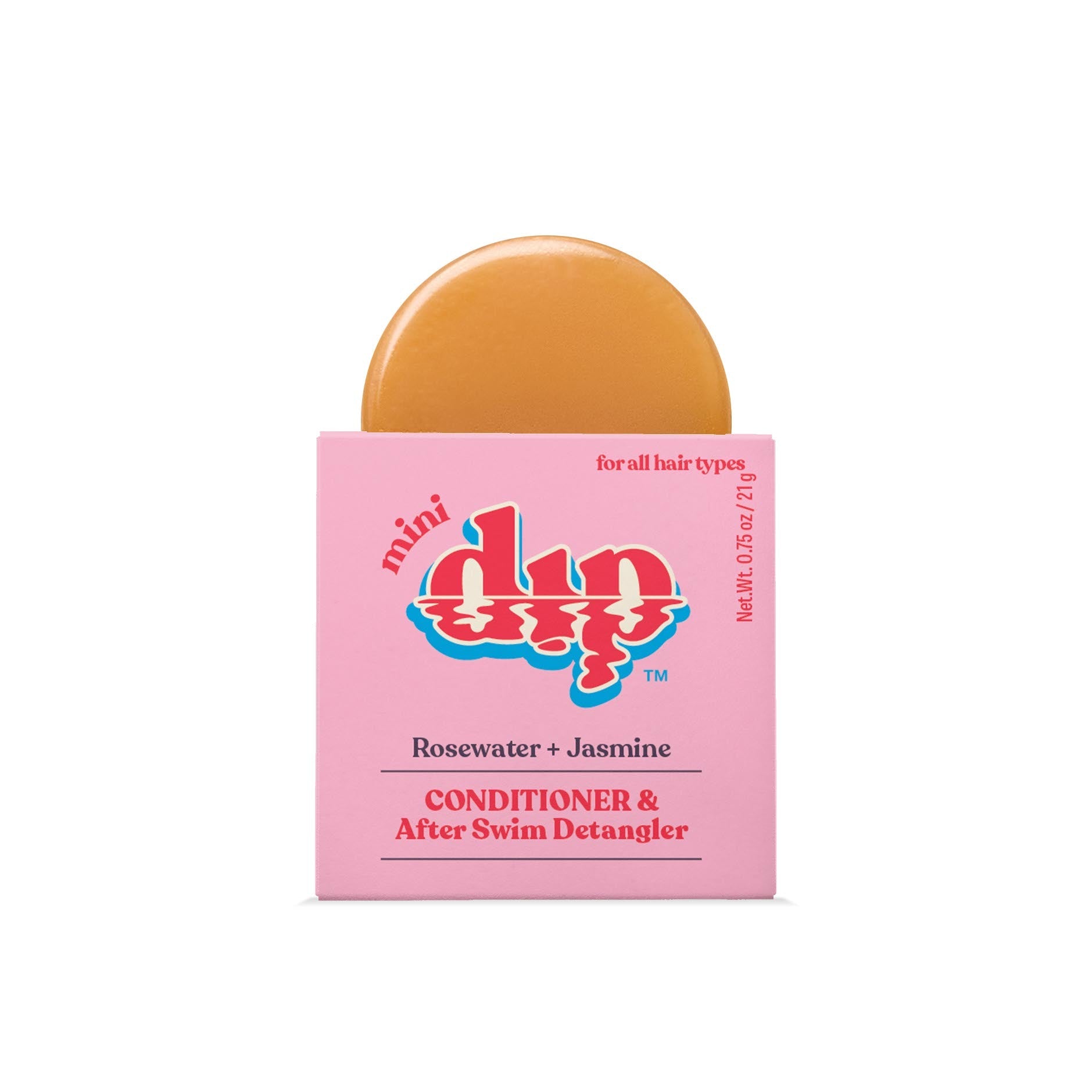 Mini Dip Conditioner & After Swim Detangler - Rosewater & Jasmine | Size: 0.75 oz Refurbished - Dip Sustainable Hair Care refurbished available on Cerqular