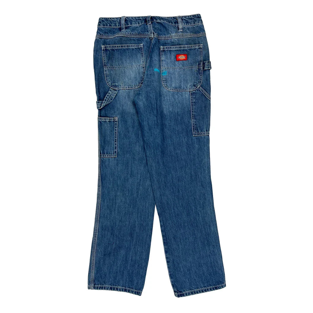 Dickies Carpenter Jeans - 28W UK 8 Blue Denim Refurbished - Thrifted (note: this is a term often used to describe second- refurbished available on Cerqular
