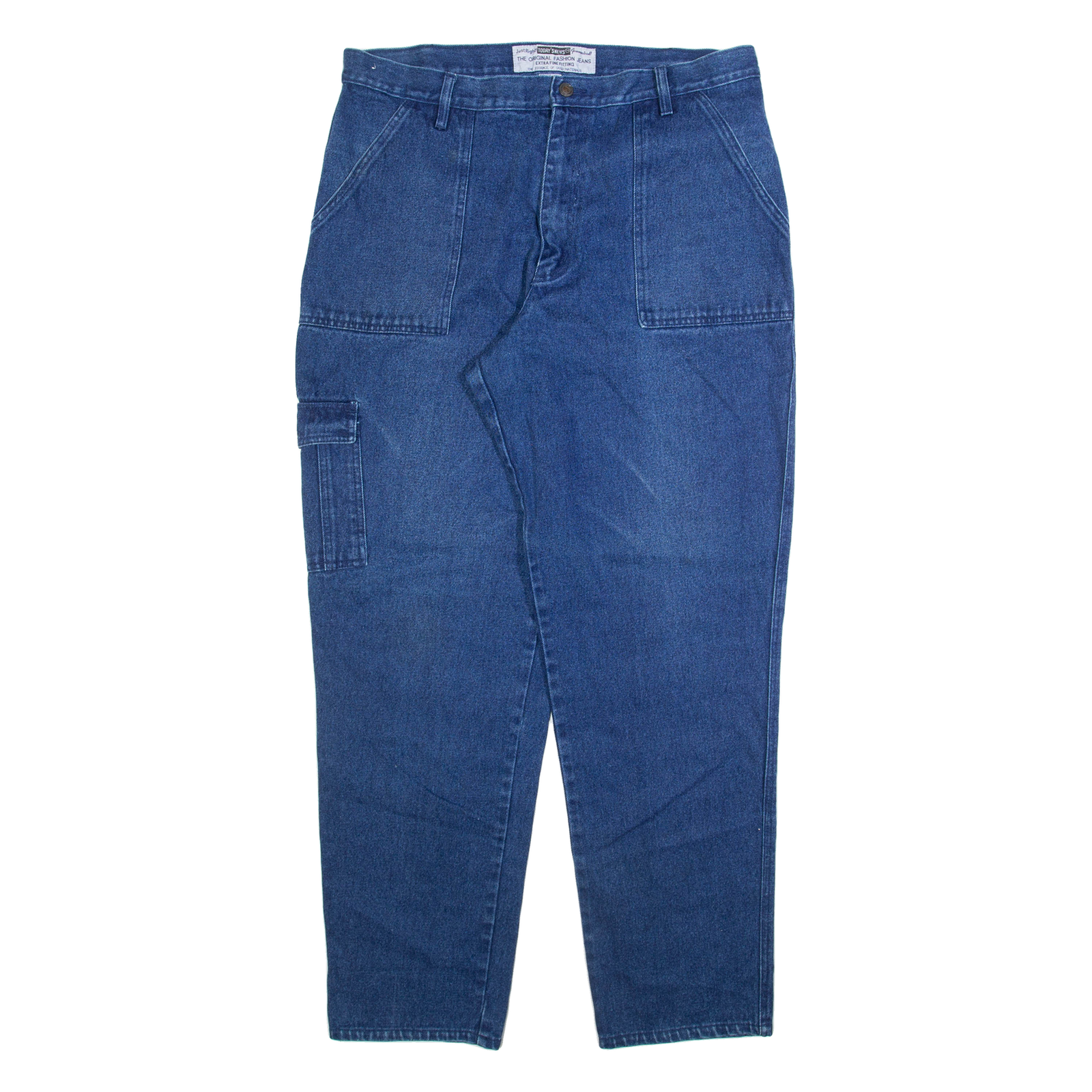 TODAY'S NEWS Womens Jeans Blue Relaxed Tapered W38 L32 Refurbished - N/A refurbished available on Cerqular