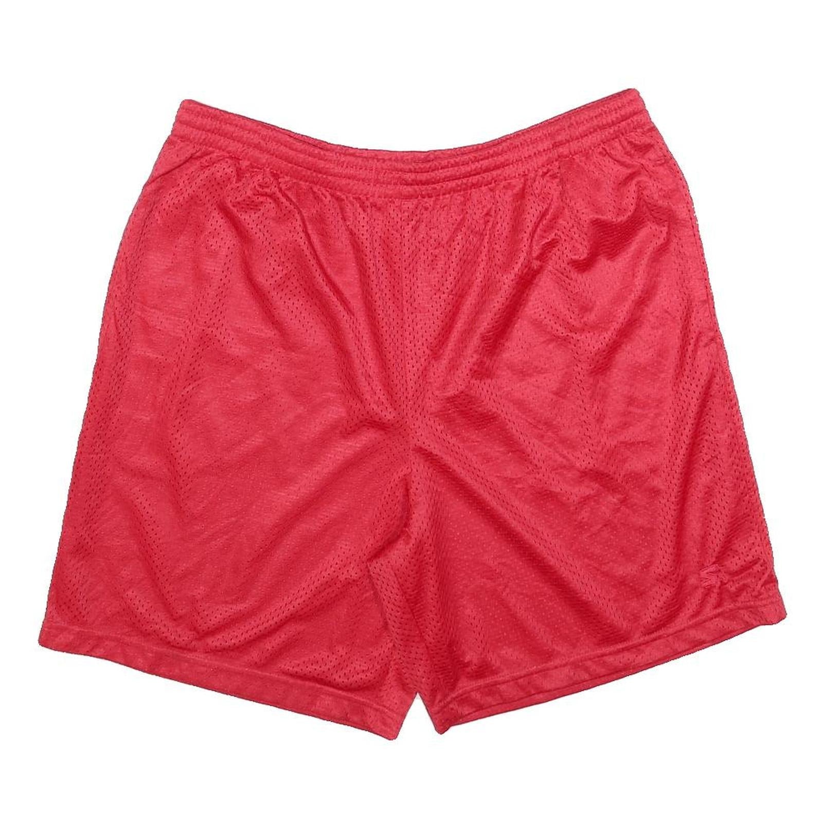 STARTER Mens Red Casual Mesh Sports Shorts L W34 Athletic Polyester Refurbished - N/A refurbished available on Cerqular
