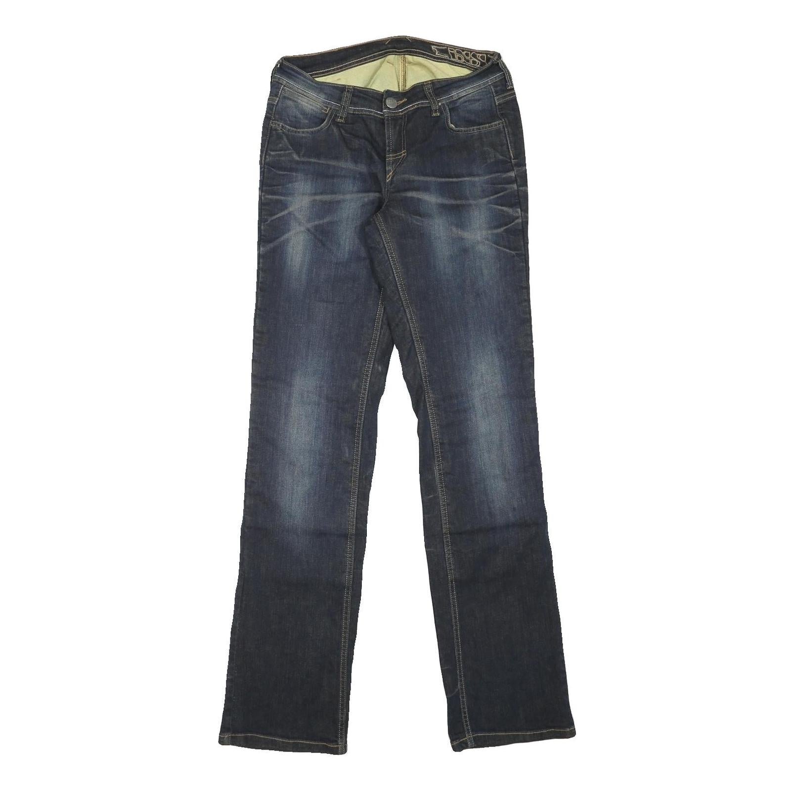 IXS Womens Blue Denim Regular Fit Straight Leg Cotton Blend Medium Wash W28 L34 Refurbished - N/A refurbished available on Cerqular