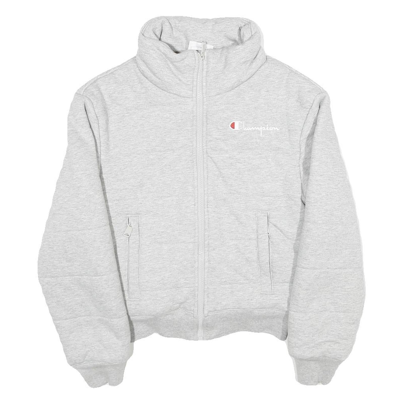 CHAMPION REVERSE WEAVE Womens Grey Zip Jacket XS Cotton Blend Sweatshirt Casual Refurbished - N/A refurbished available on Cerqular