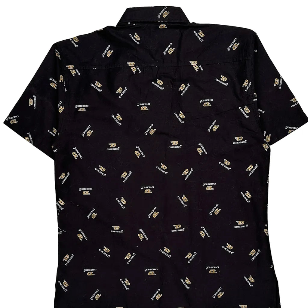 Buy Diesel Short Sleeve Shirt - Medium Black Cotton Refurbished - $46.89 Diesel Short Sleeve Shirt - Medium Black Cotton Refurbished - Thrifted (note: this is a term often used to describe second- refurbished available on Cerqular
