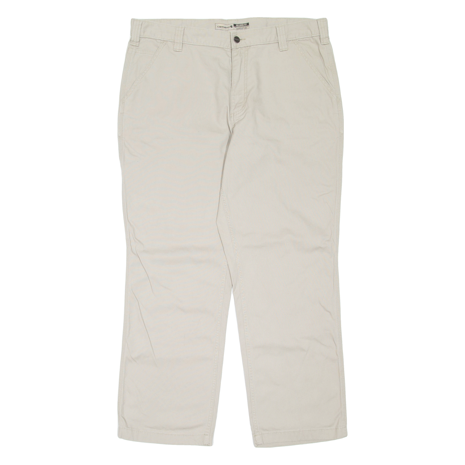 CARHARTT Mens Trousers Beige Relaxed Straight W38 L30 Refurbished - N/A refurbished available on Cerqular