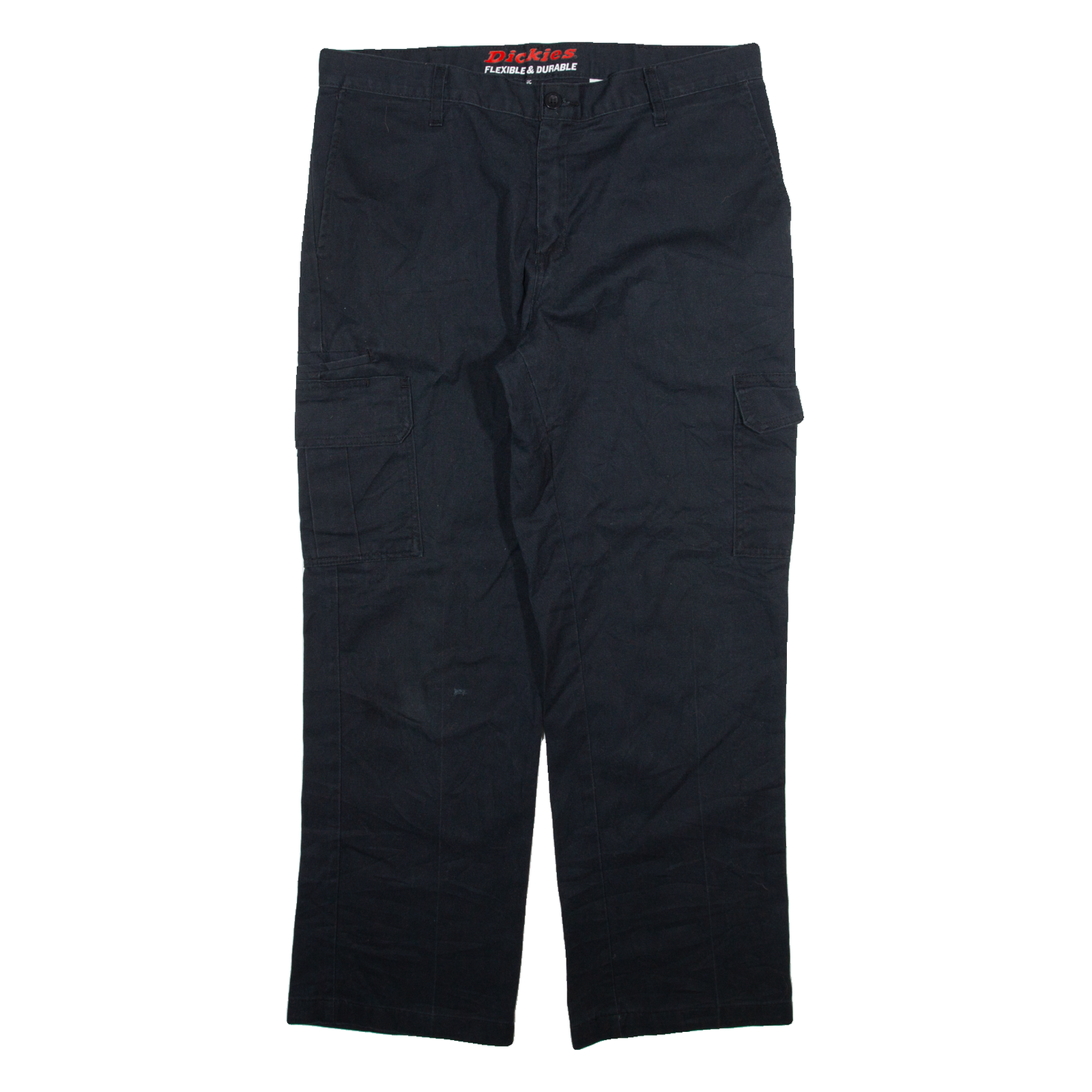 DICKIES Cargo Mens Trousers Black Regular Straight W34 L29 Refurbished - N/A refurbished available on Cerqular