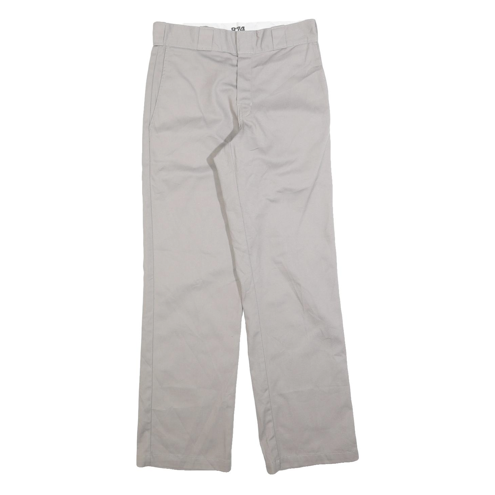 DICKIES Mens Cotton Blend Beige Regular Straight Trousers W28 L30 Workwear Zip Refurbished - N/A refurbished available on Cerqular